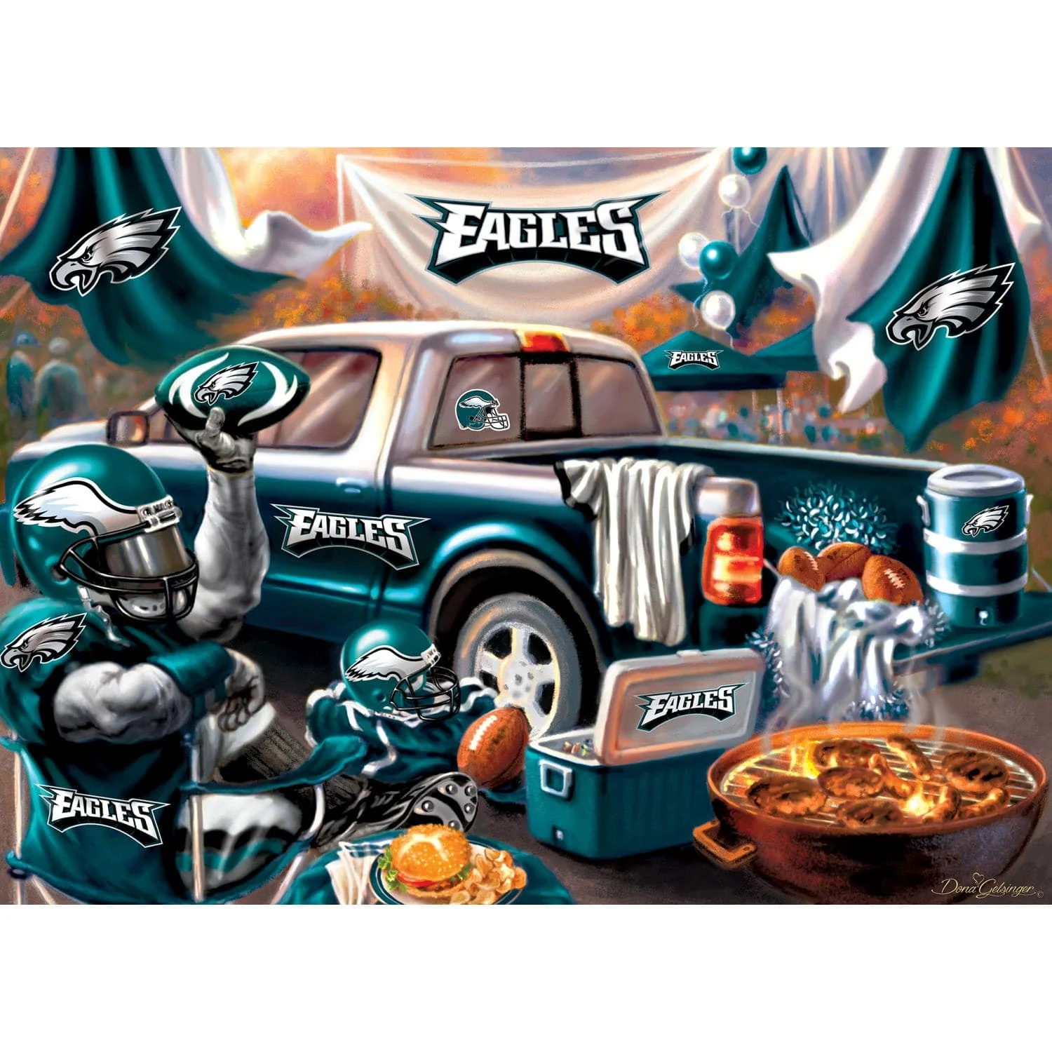 Philadelphia Eagles - Gameday 1000 Piece Jigsaw Puzzle - Image 2