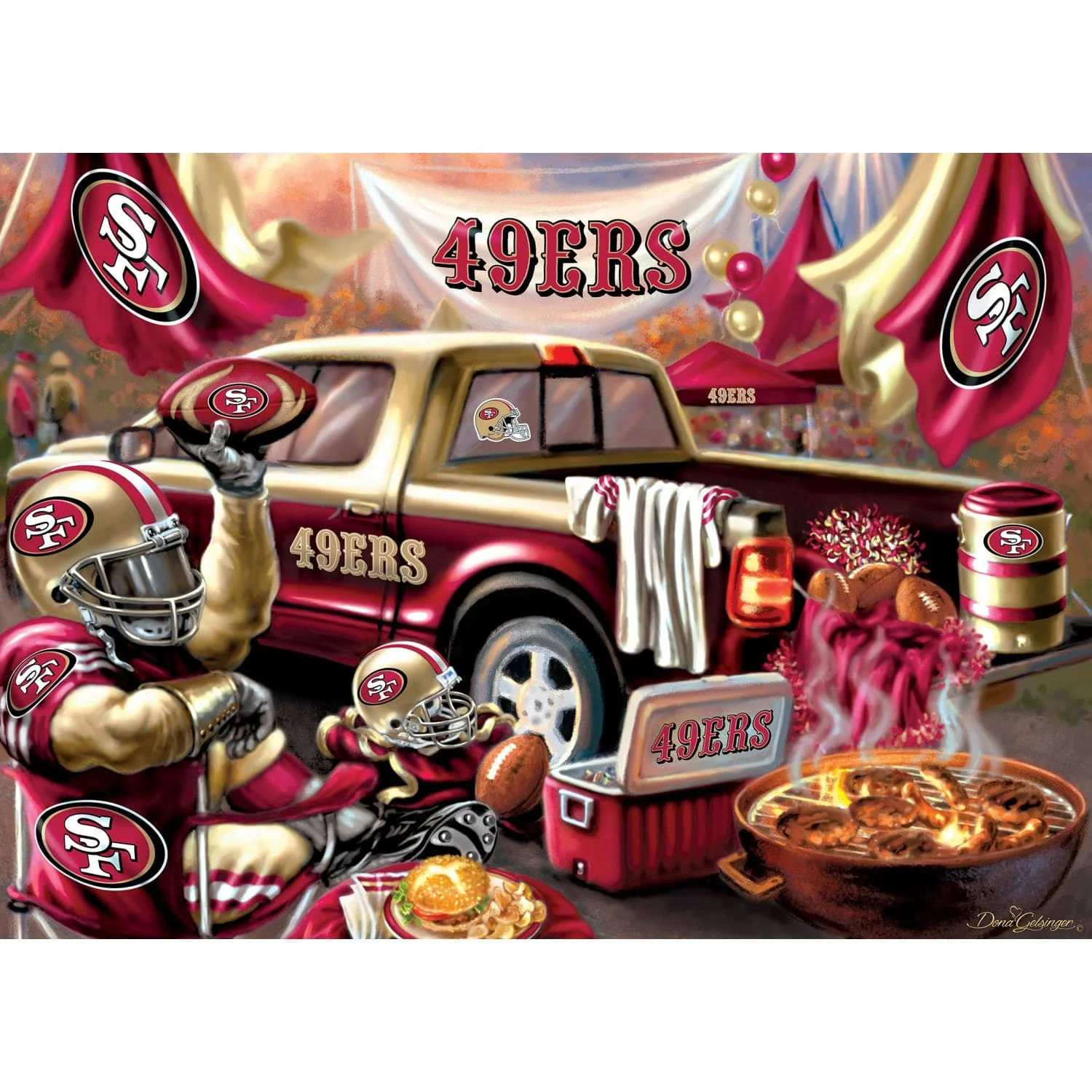 San Francisco 49ers - Gameday 1000 Piece Jigsaw Puzzle - Image 2