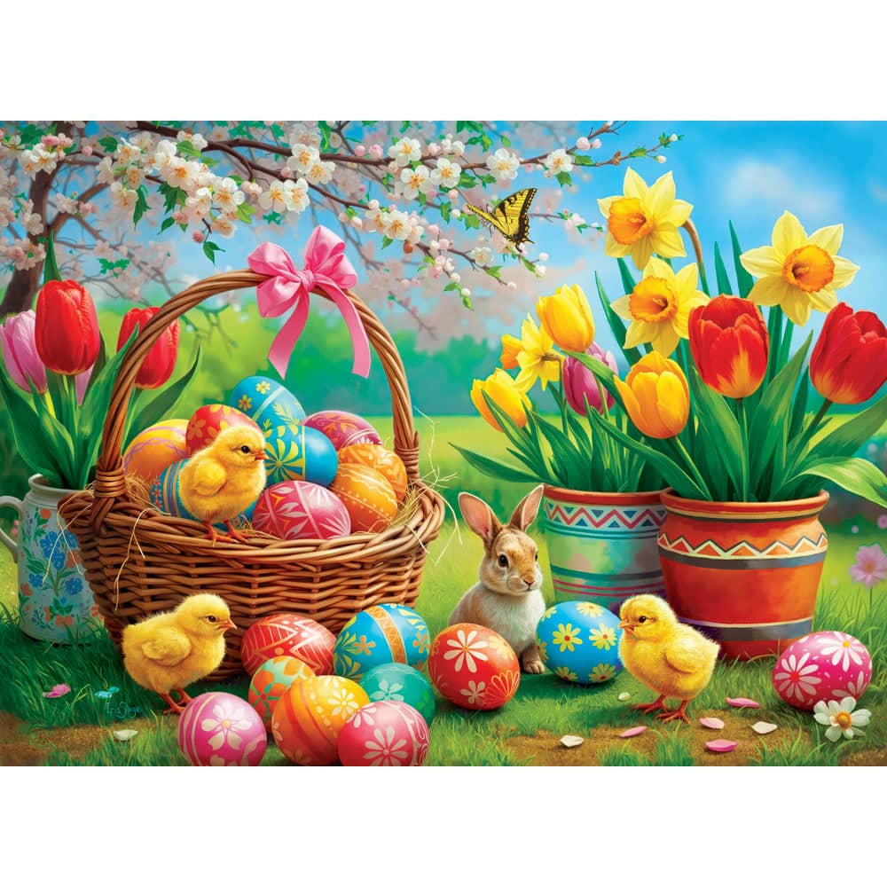 Garden of Rainbow Eggs - Jigsaw Puzzle