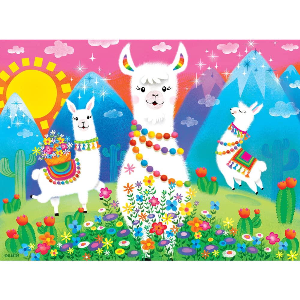 Lil Puzzler - Llama Love - Jigsaw Puzzle