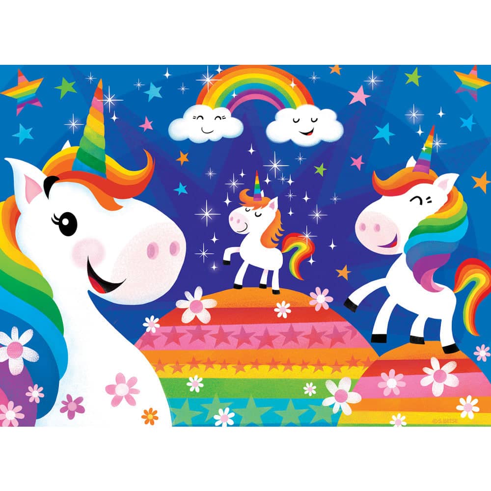 Lil Puzzler - Rainbow Unicorns - Jigsaw Puzzle