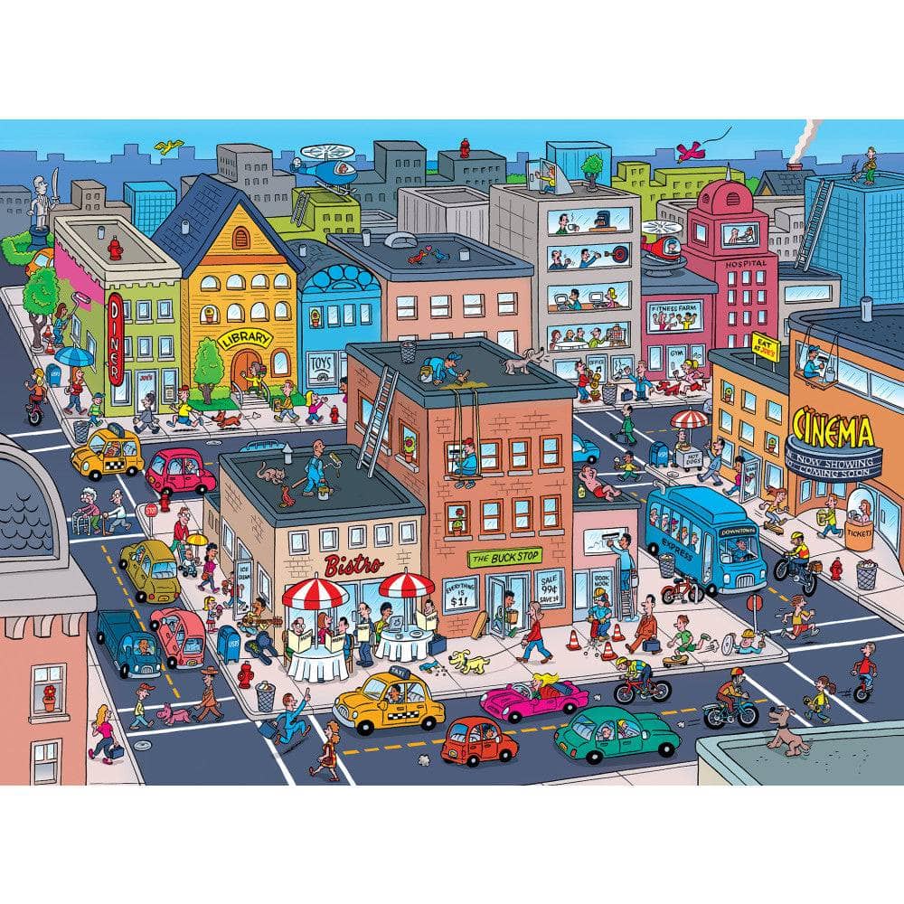Things to Spot in Town - Jigsaw Puzzle