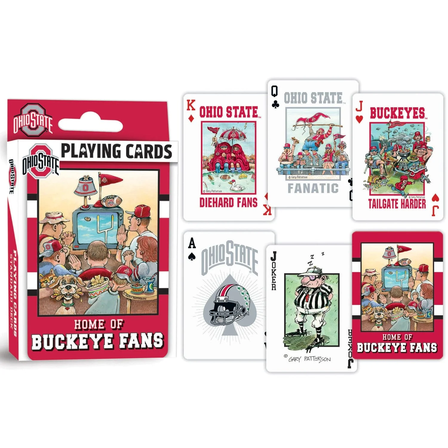 Ohio State Buckeyes Fan Deck Playing Cards - 54 Card Deck - Image 3