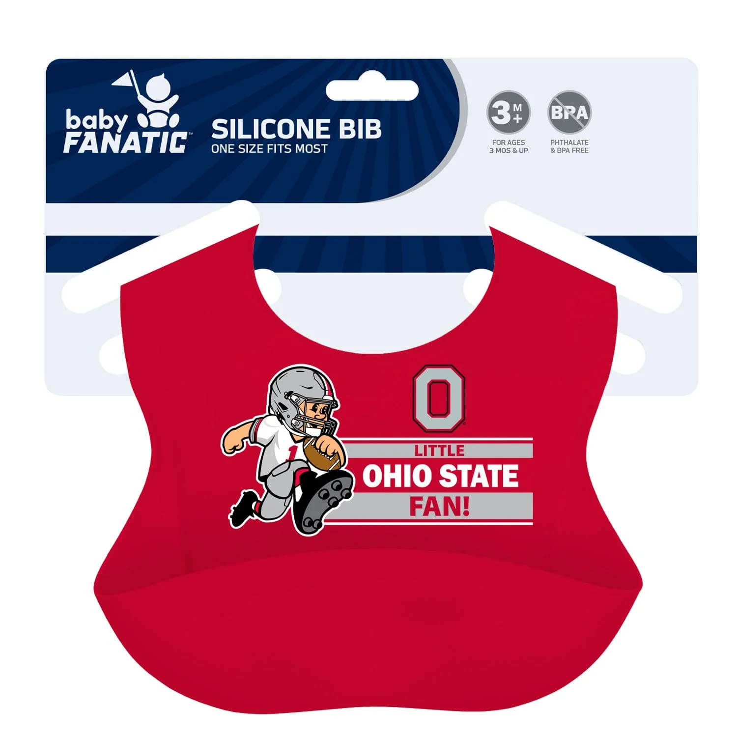 Ohio State Buckeyes - NCAA Silicone Bib - Image 2