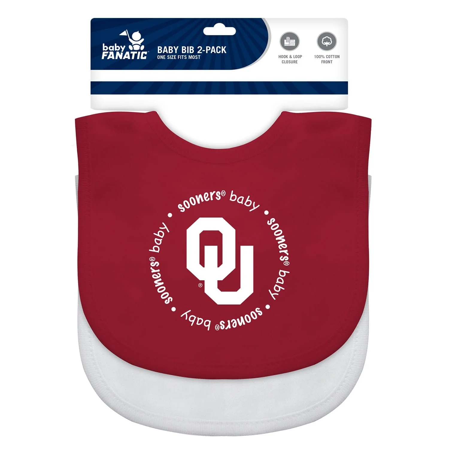 Oklahoma Sooners - Baby Bibs 2-Pack - Image 2