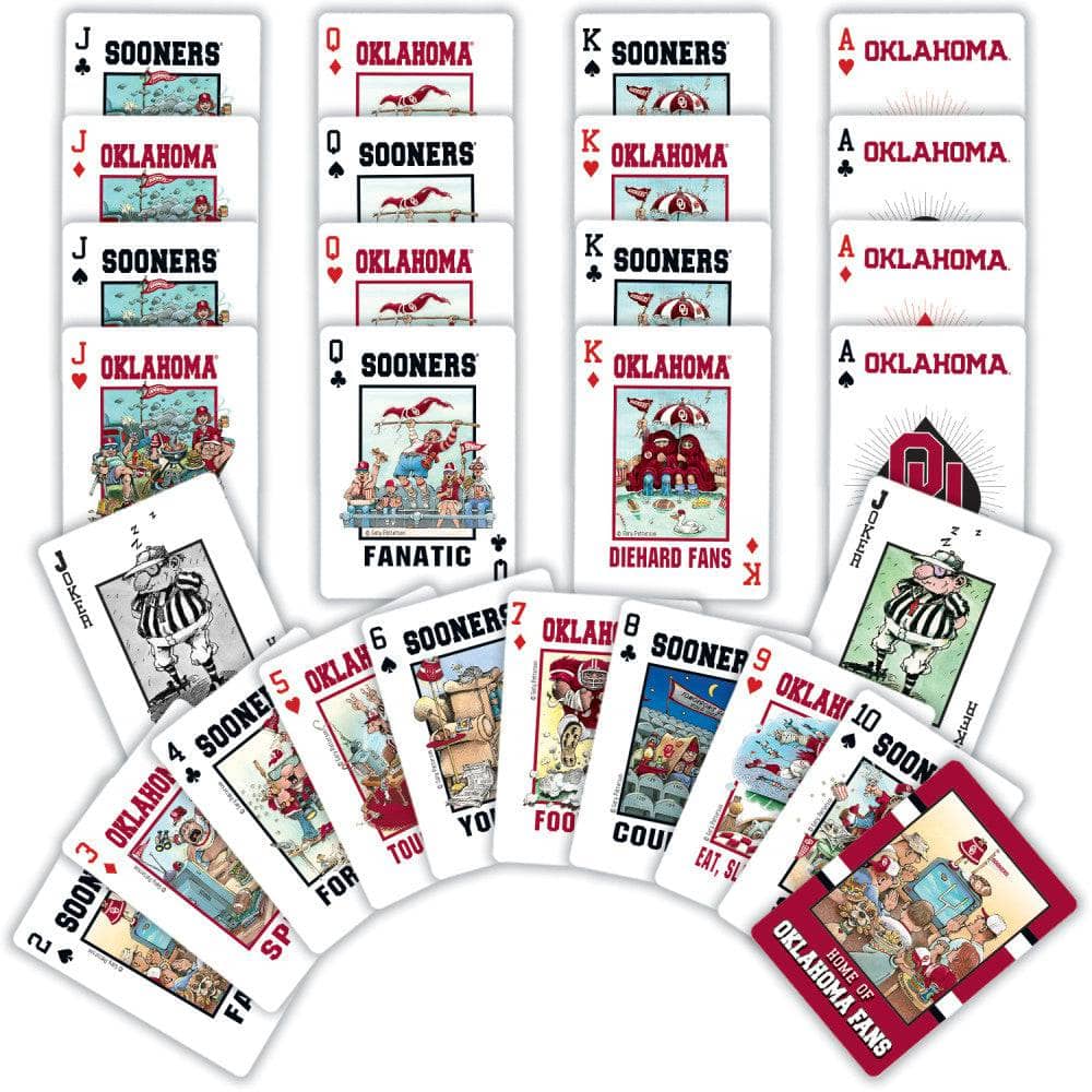 Oklahoma Sooners Fan Deck Playing Cards - 54 Card Deck - Image 2