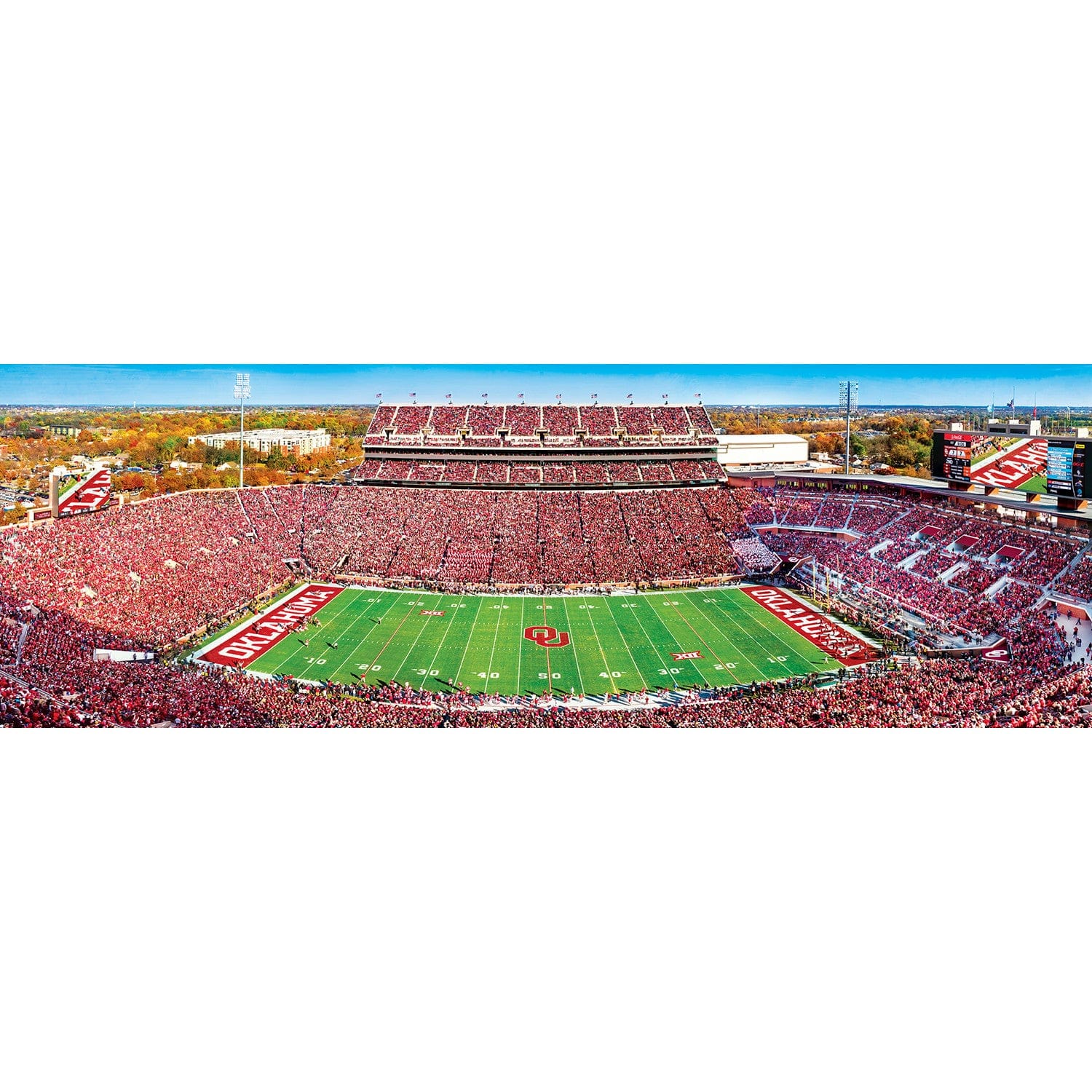 Oklahoma Sooners - 1000 Piece Panoramic Jigsaw Puzzle - Center View - Image 2