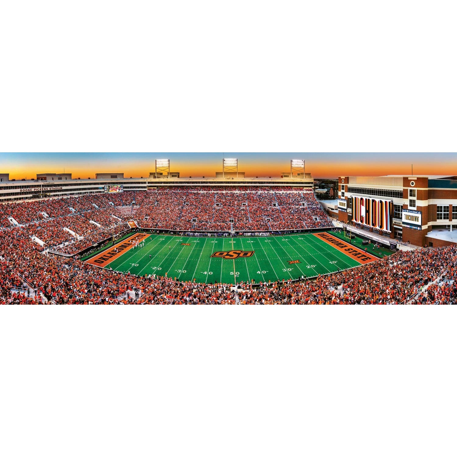 Oklahoma State Cowboys - 1000 Piece Panoramic Jigsaw Puzzle - Image 2