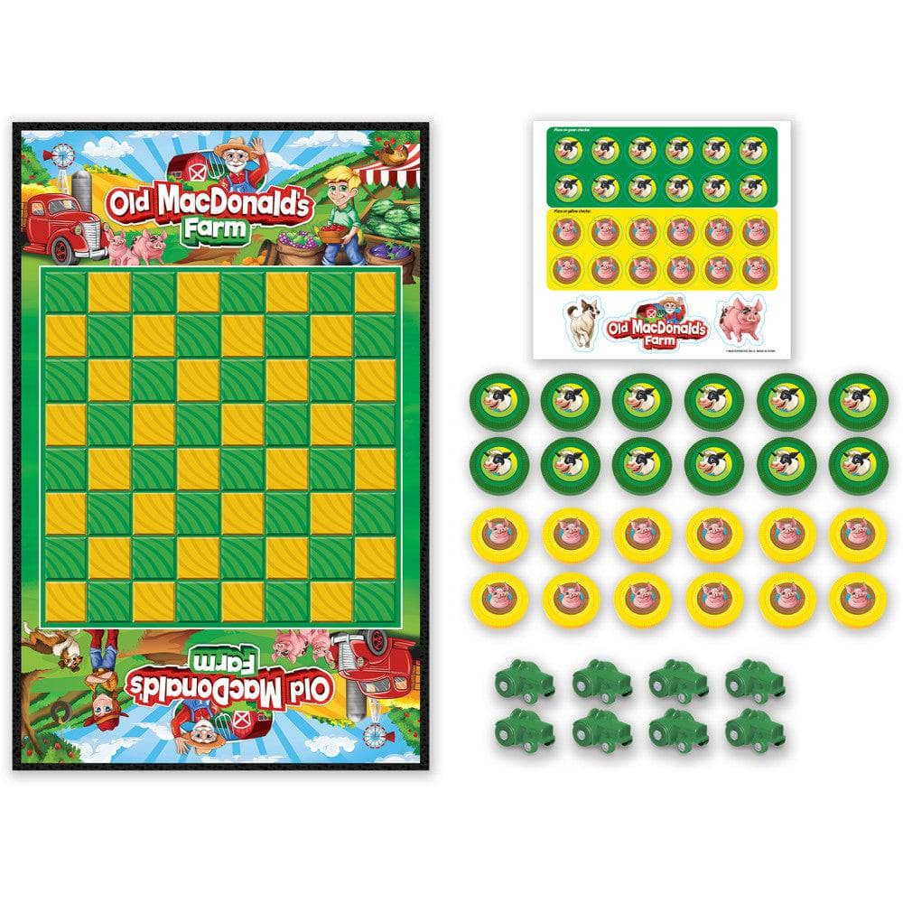 Old MacDonald's Farm Checkers Board Game - Image 2