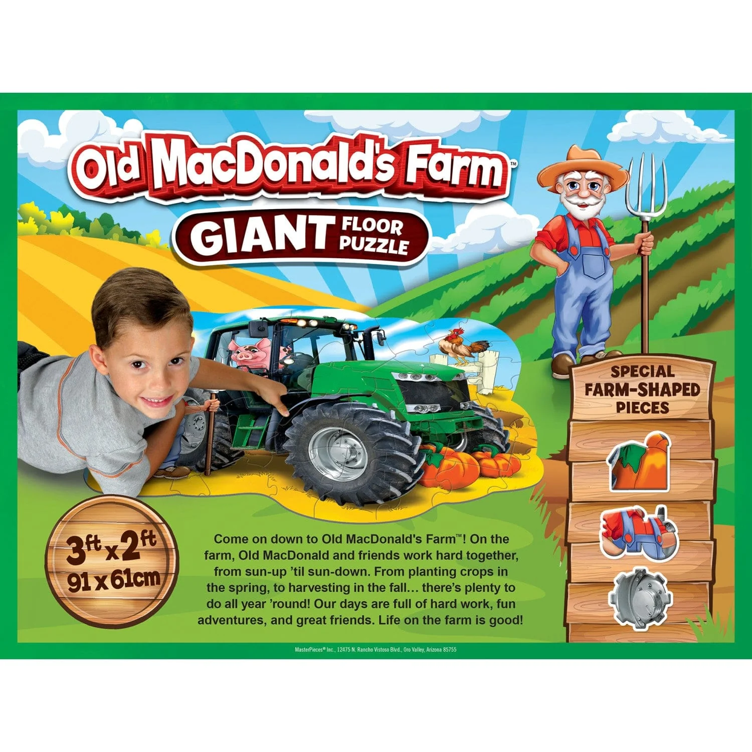 Old MacDonald's Farm 36 Piece Floor Jigsaw Puzzle - Image 3
