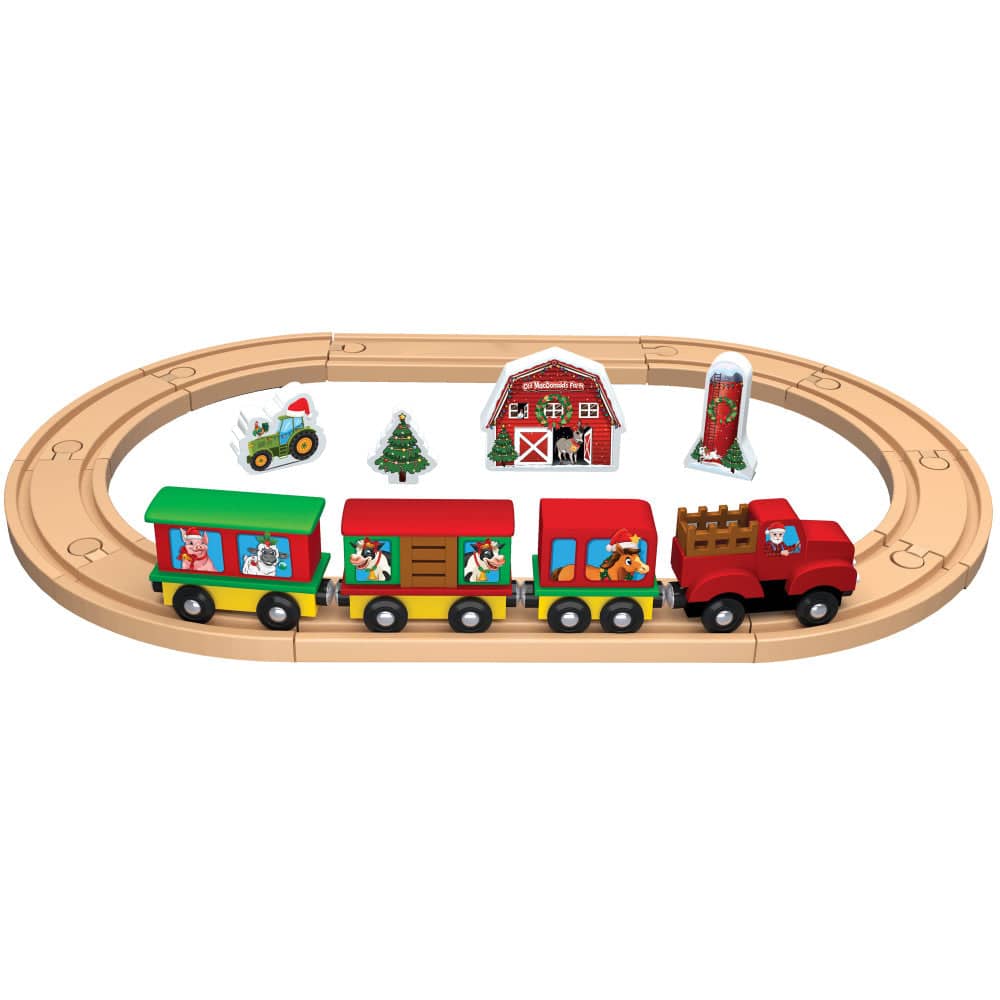 Old MacDonald's Farm Holiday Toy Train Set - Deluxe Edition - Image 2