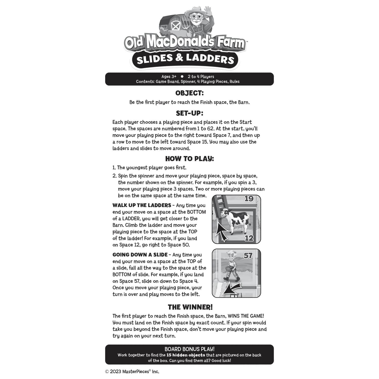 Old MacDonald's Farm - Slides & Ladders Board Game - Image 4