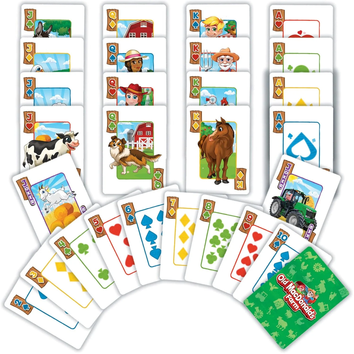 Old MacDonald's Farm Jumbo Playing Cards - Image 2