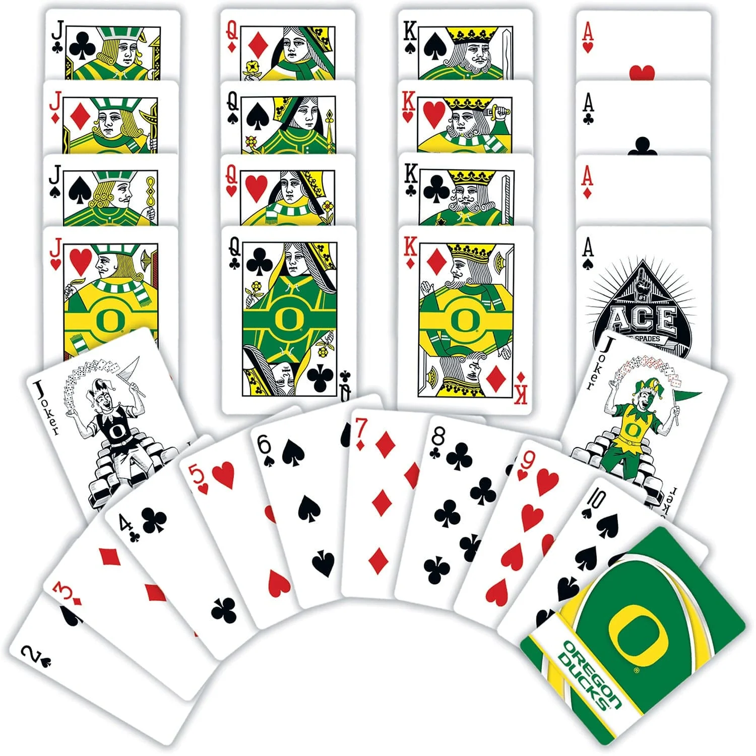Oregon Ducks Playing Cards - 54 Card Deck - Image 2
