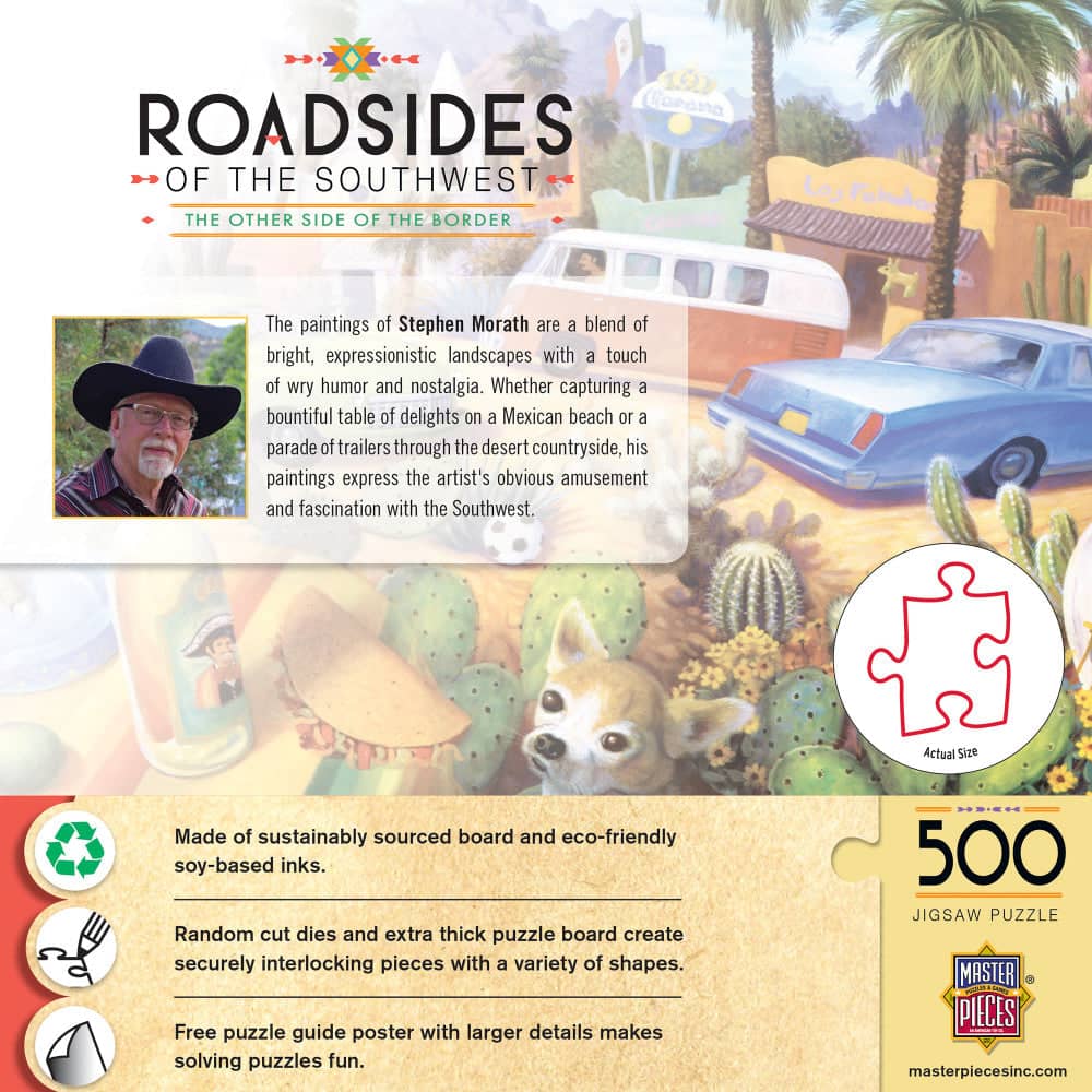 Roadsides of the Southwest - Other Side of the Border 500 Piece Jigsaw Puzzle - Image 3