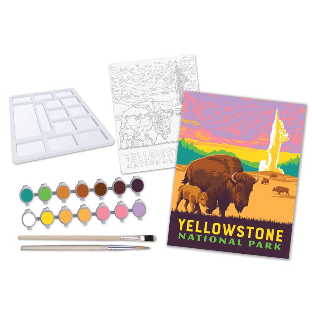 National Parks - Yellowstone Paint by Number - Image 2