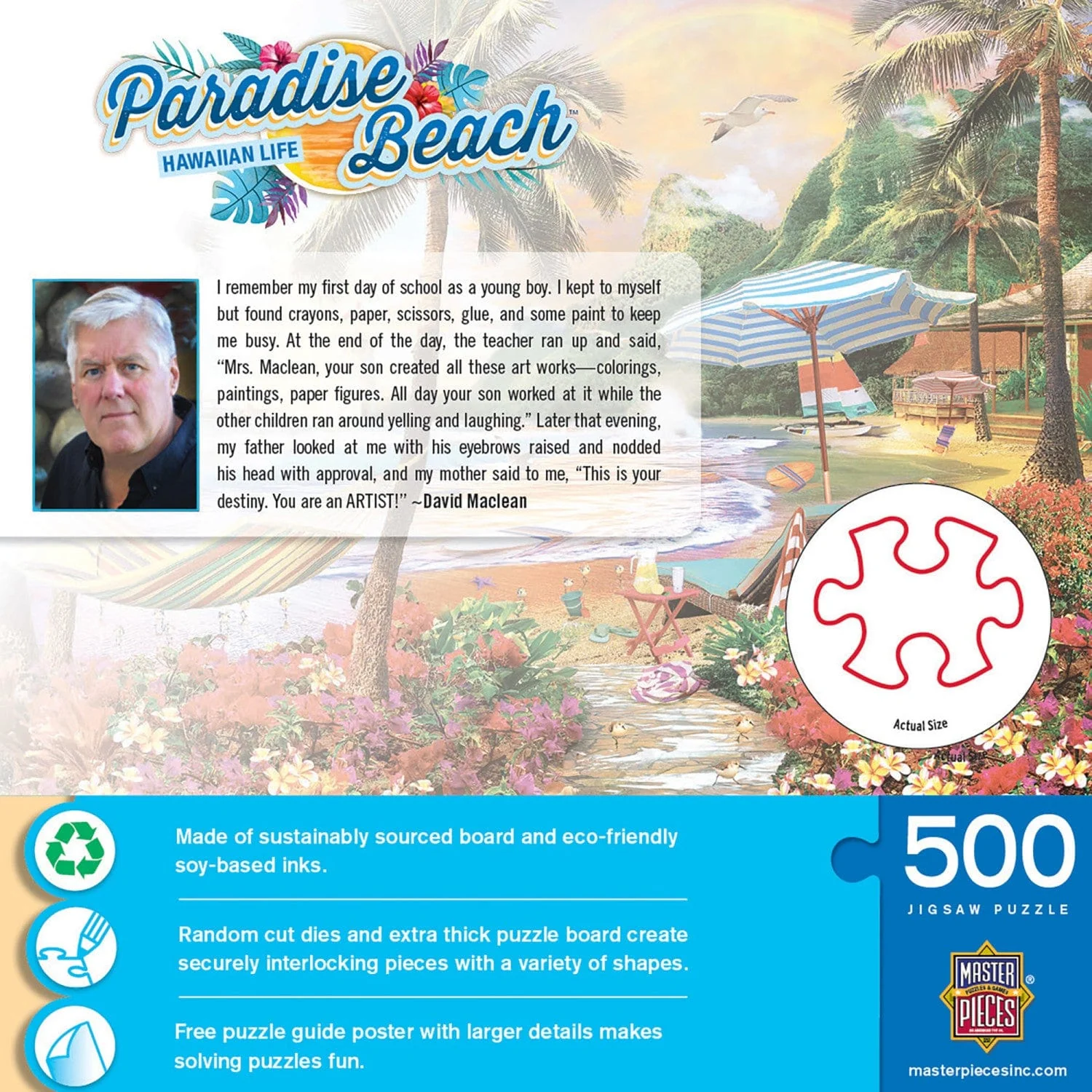 Paradise Beach - Hawaiian Life 500 Piece Jigsaw Puzzle - Image 3
