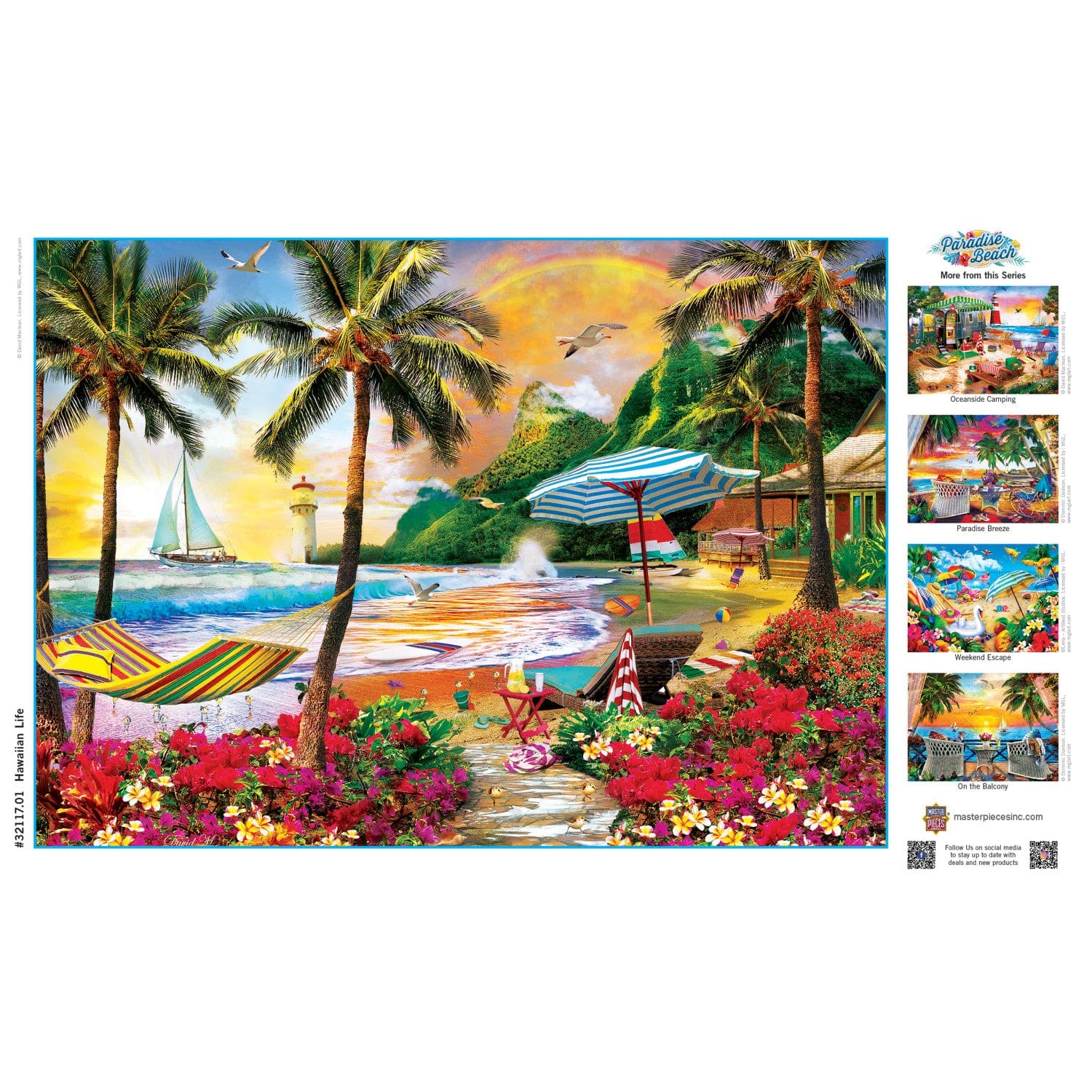Paradise Beach - Hawaiian Life 500 Piece Jigsaw Puzzle - Image 4