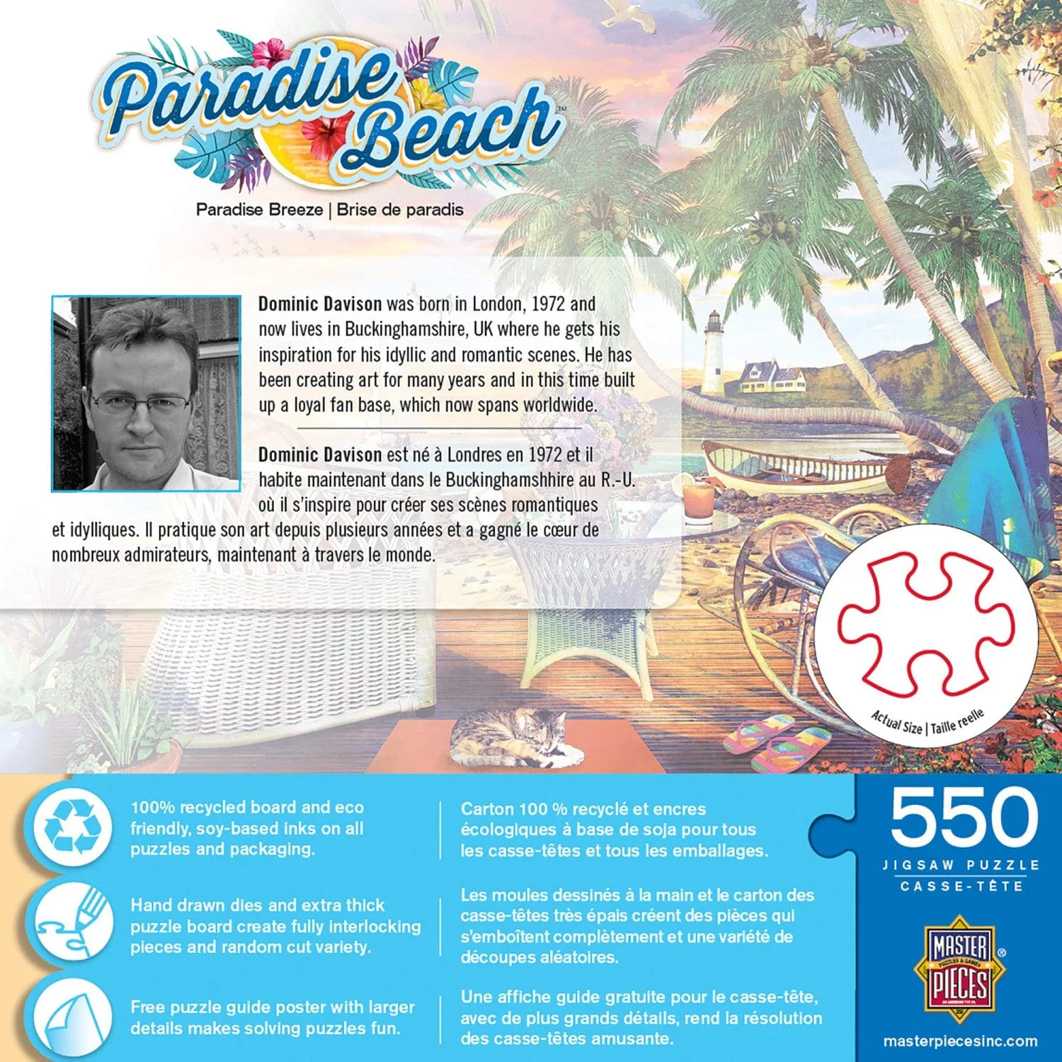 Paradise Beach - Paradise Breeze 550 Piece Jigsaw Puzzle - Image 3