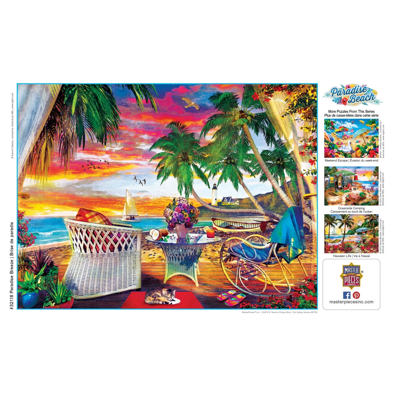 Paradise Beach - Paradise Breeze 550 Piece Jigsaw Puzzle - Image 4