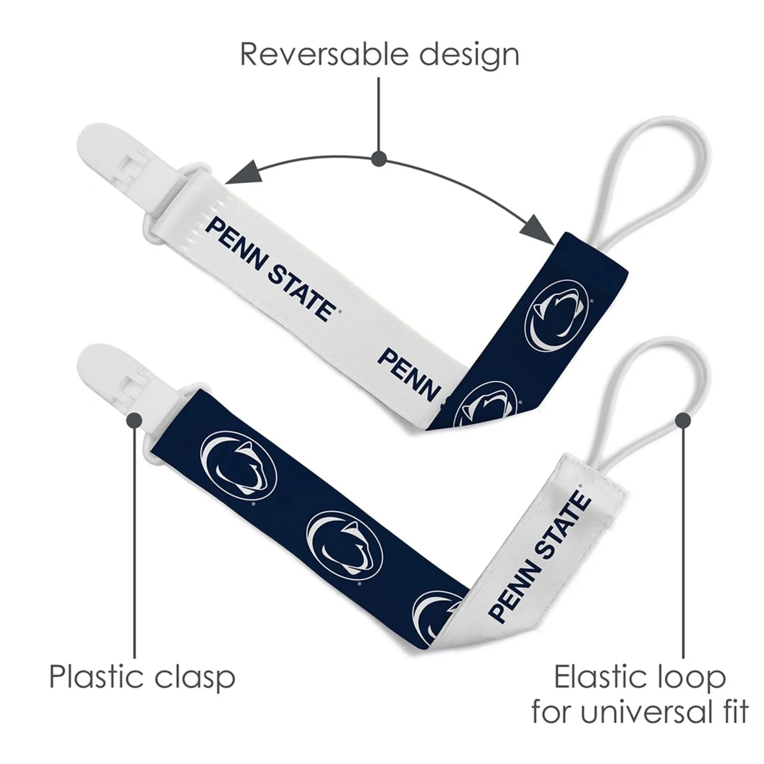 Penn State Nittany Lions - Pacifier Clip 2-Pack - Image 4