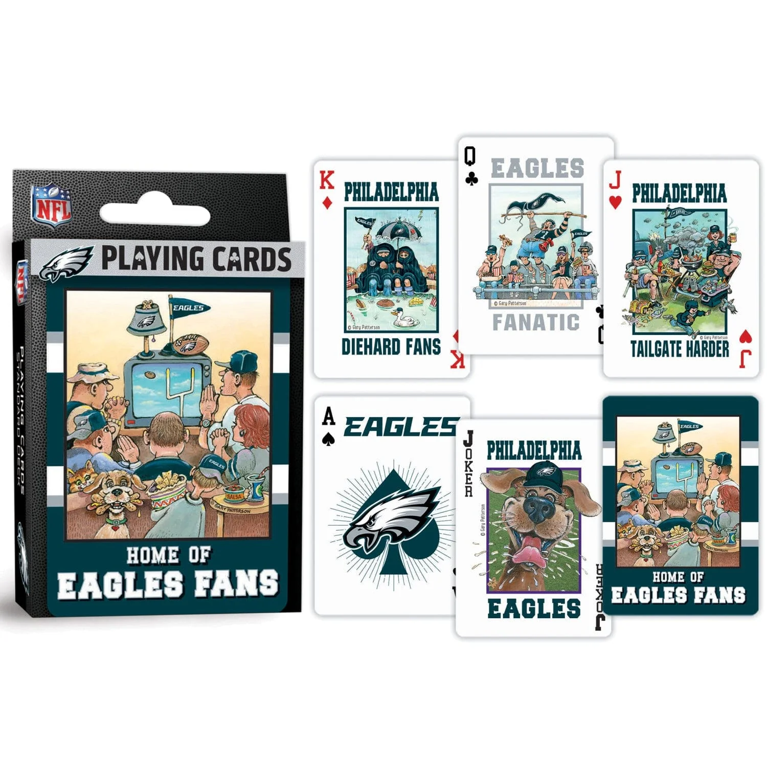 Philadelphia Eagles Fan Deck Playing Cards - 54 Card Deck - Image 3