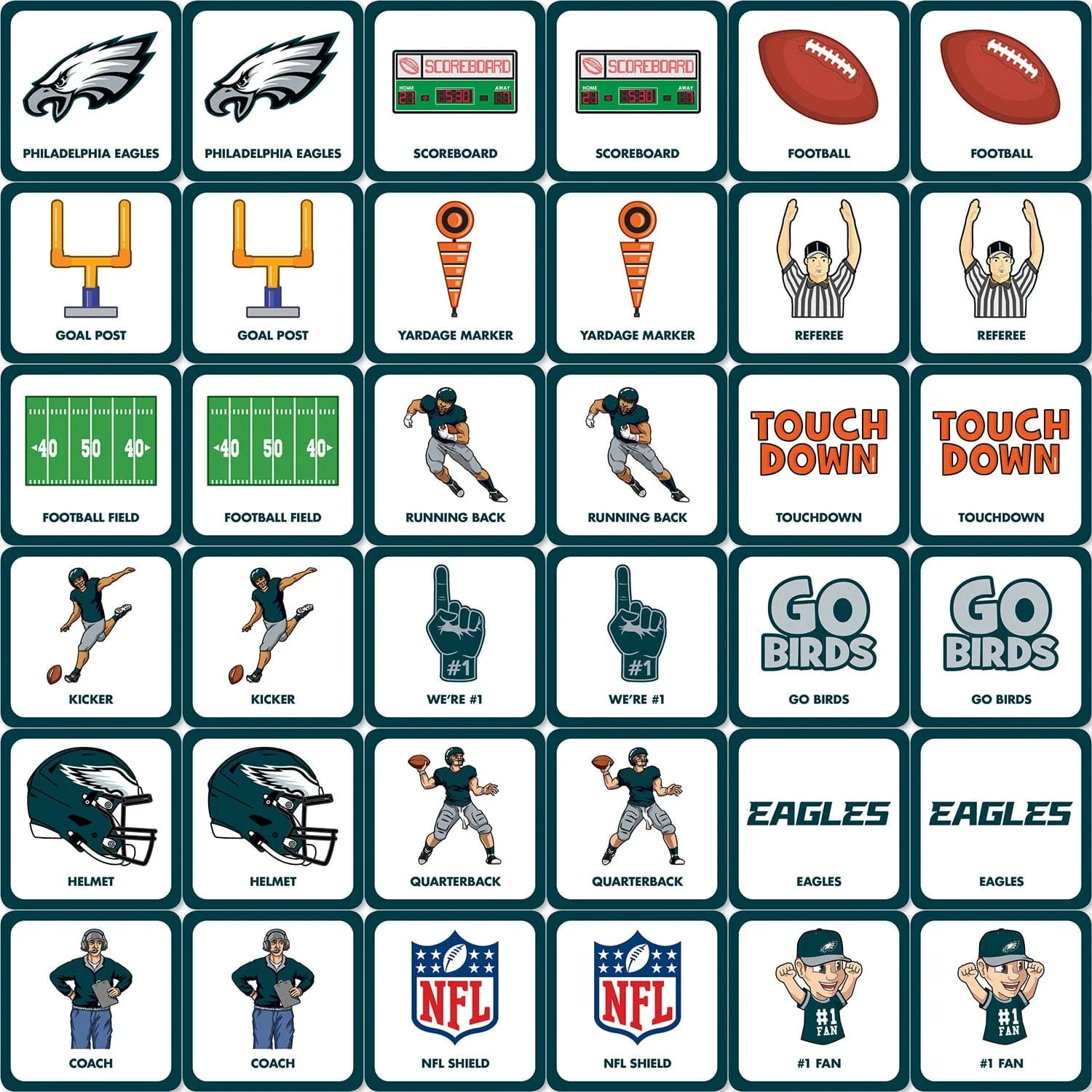 Philadelphia Eagles Matching Game - Image 2