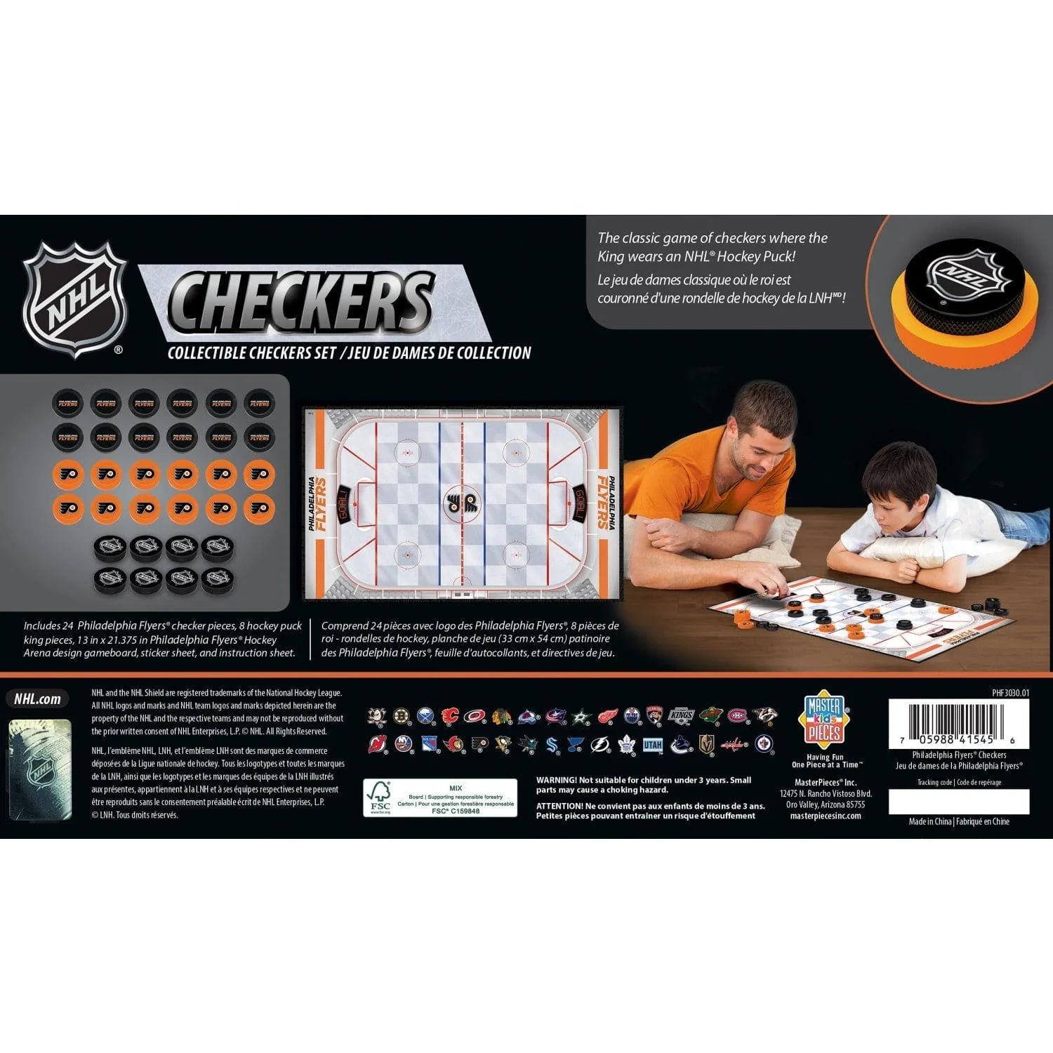Philadelphia Flyers Checkers Board Game - Image 3