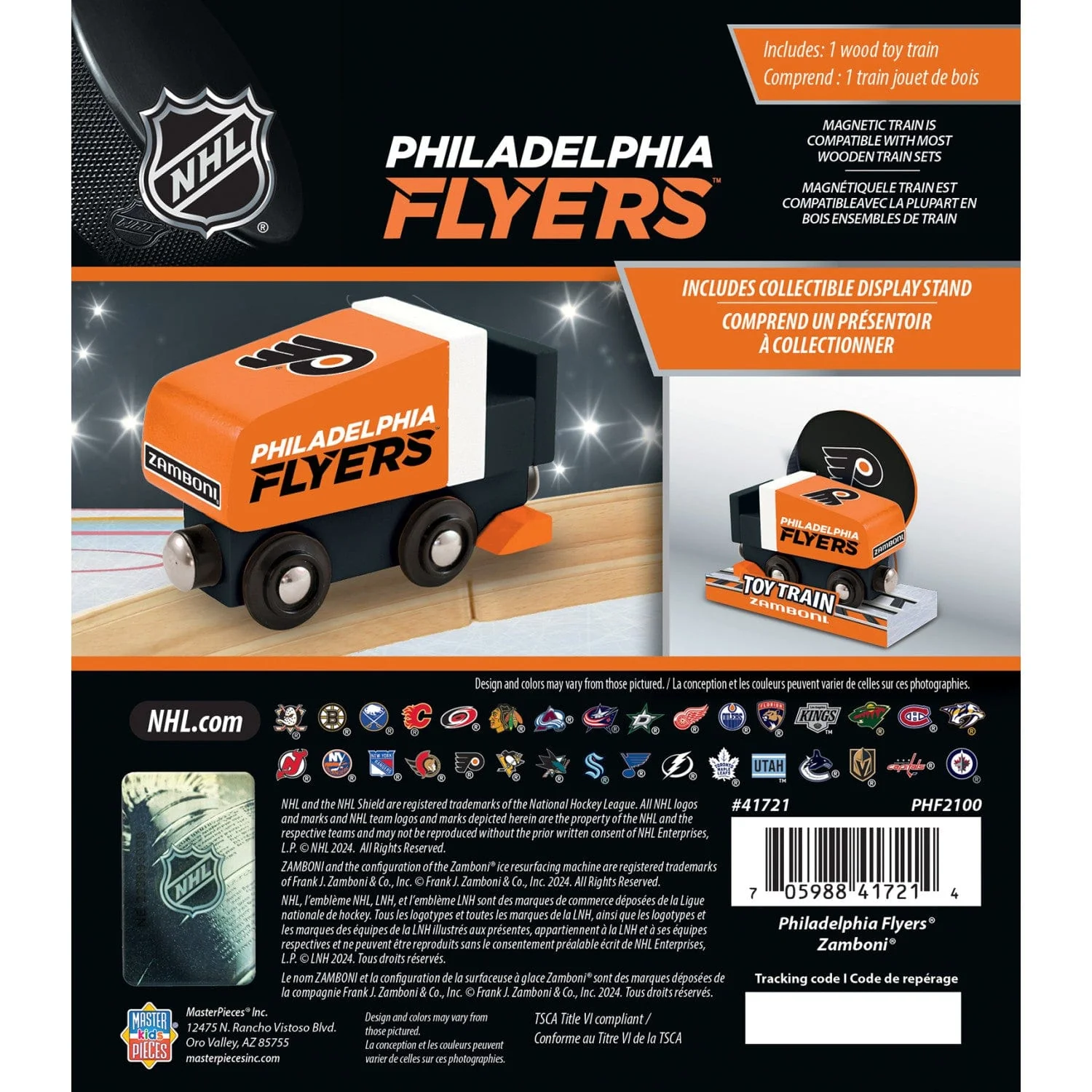Philadelphia Flyers Toy Zamboni Train Engine - Image 3