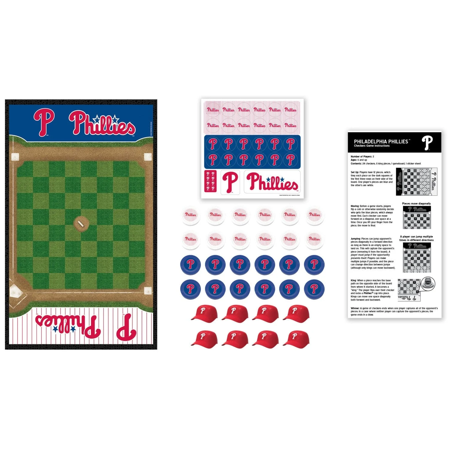 Philadelphia Phillies Checkers Board Game - Image 2