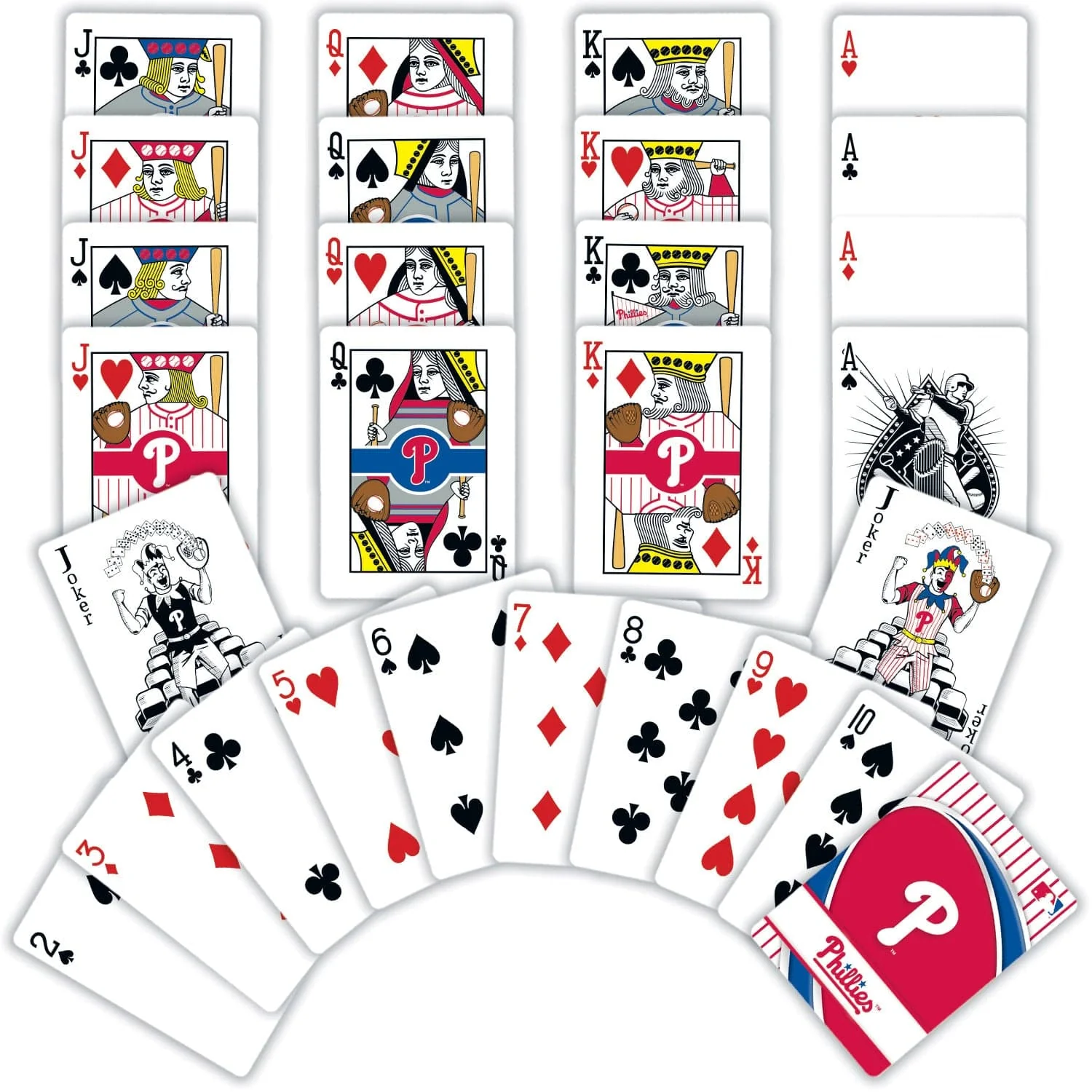 Philadelphia Phillies Playing Cards - 54 Card Deck - Image 2