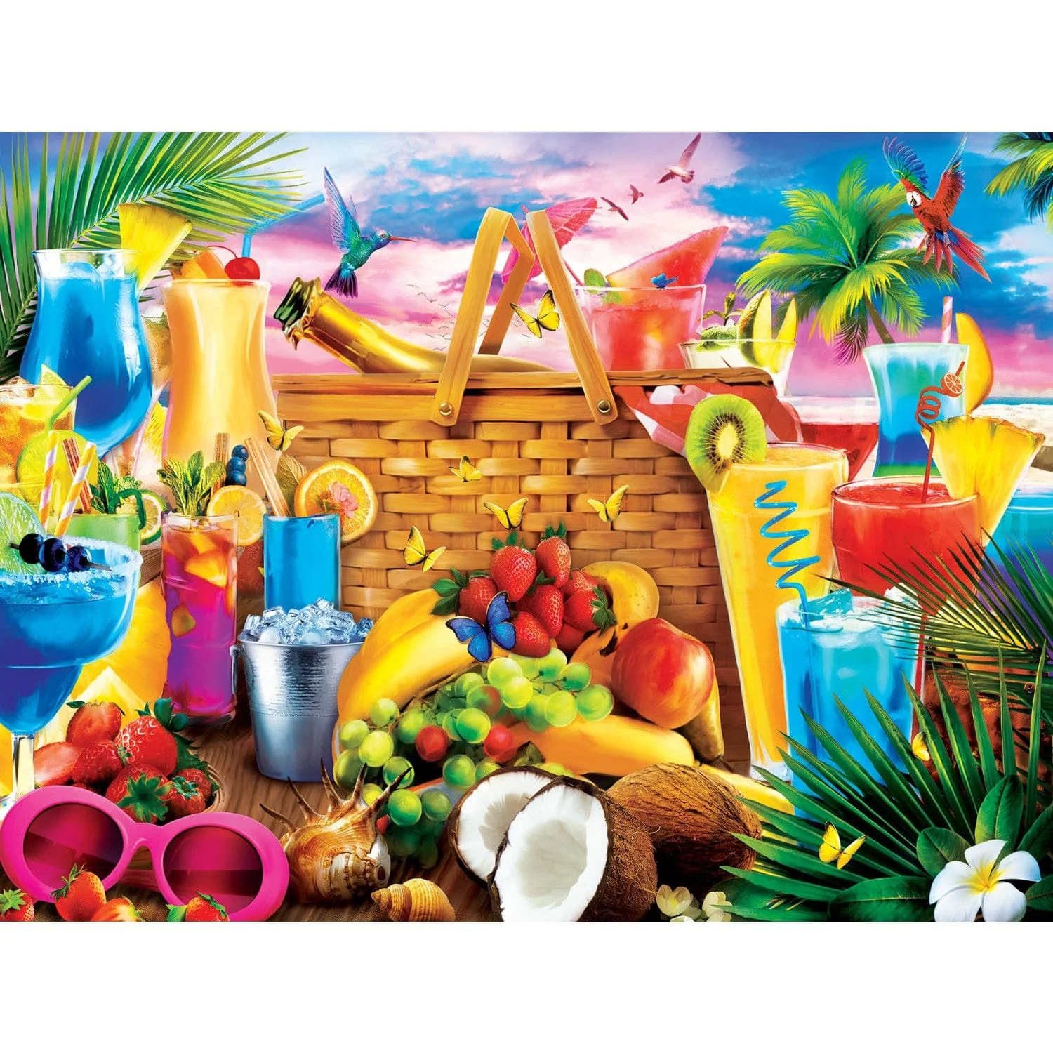 Picnic on The Beach - Jigsaw Puzzle