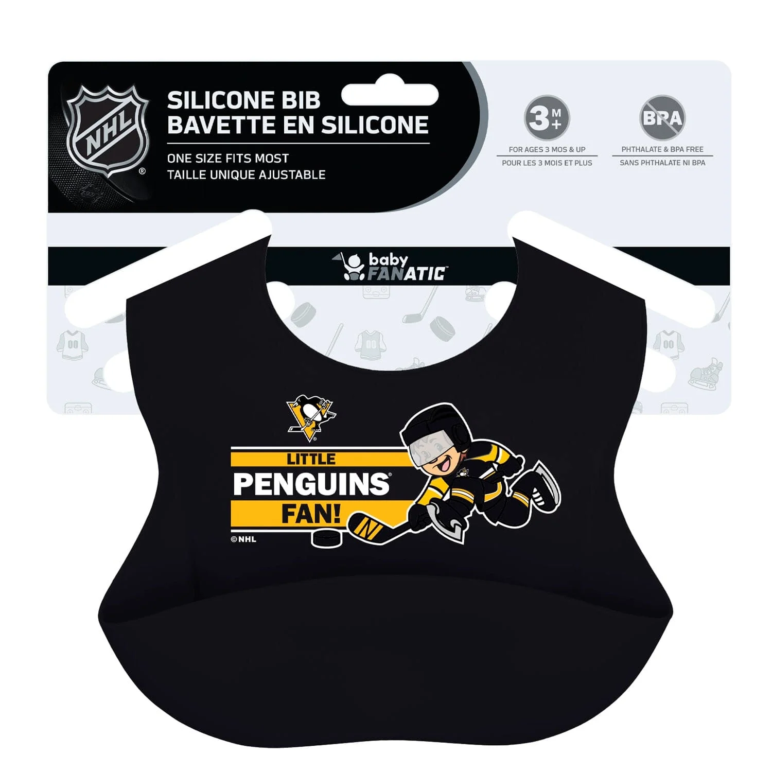 Pittsburgh Penguins - NHL Silicone Bib - Image 2