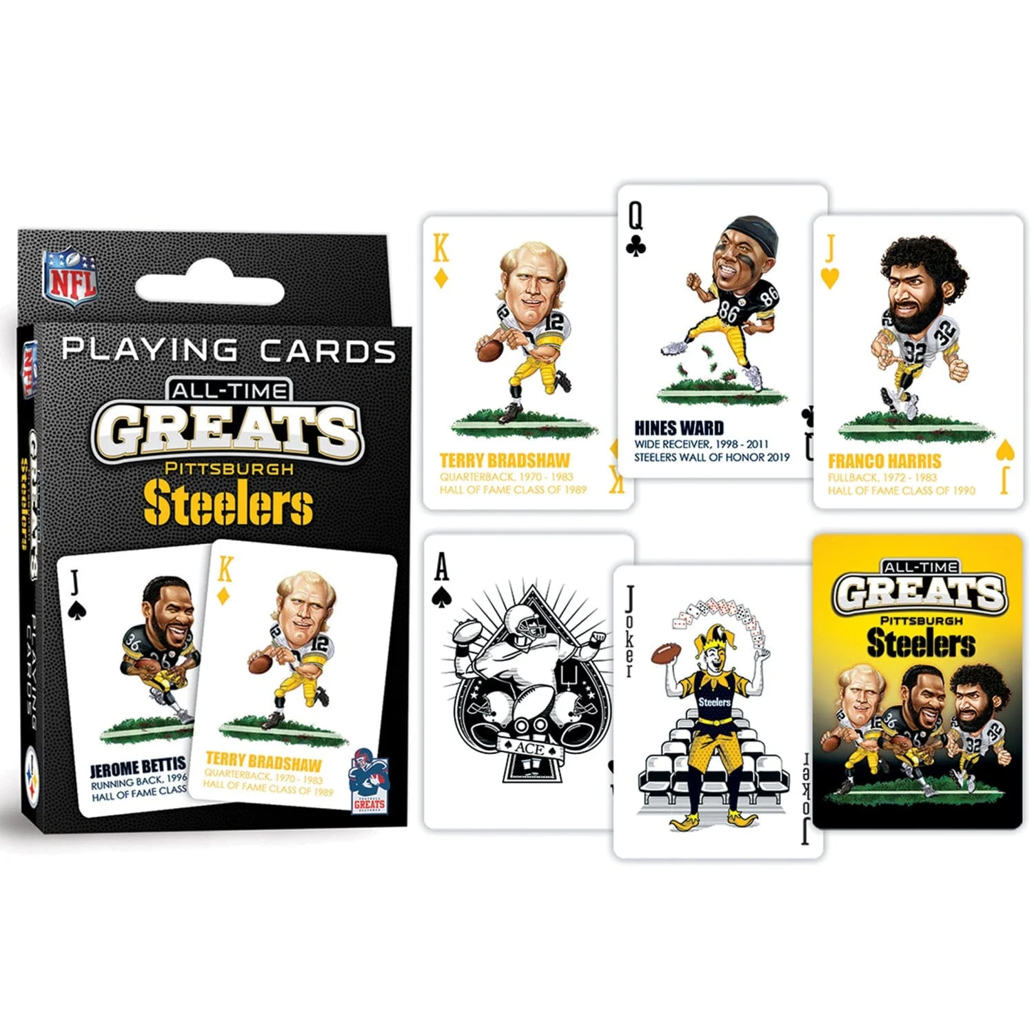 Pittsburgh Steelers All-Time Greats Playing Cards - 54 Card Deck - Image 3