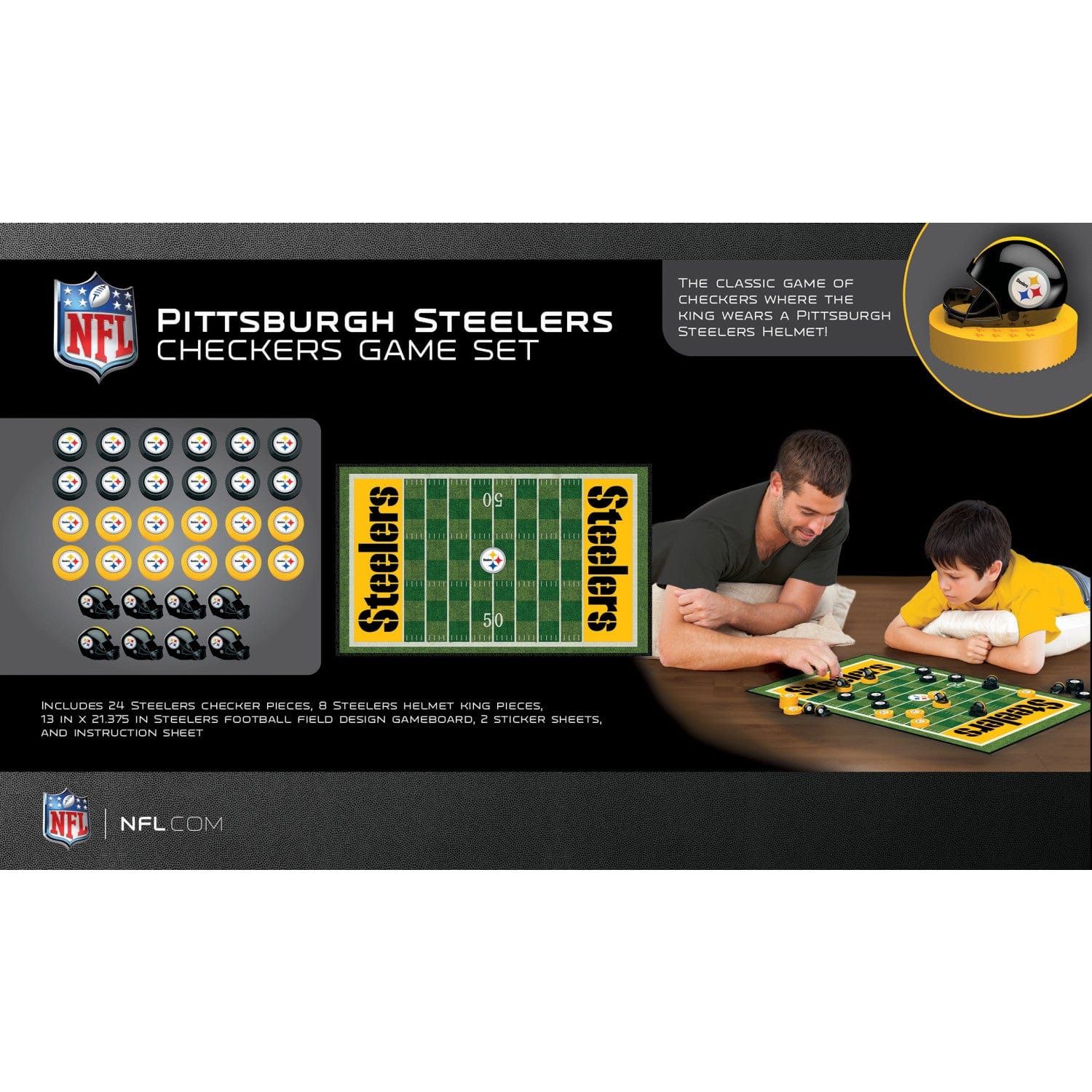 Pittsburgh Steelers Checkers Board Game - Image 3