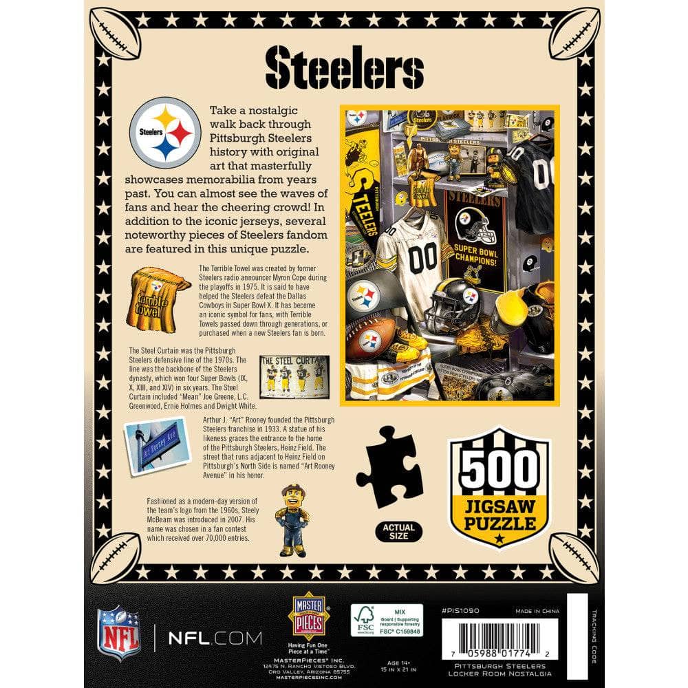 Pittsburgh Steelers - Locker Room 500 Piece Jigsaw Puzzle - Image 3