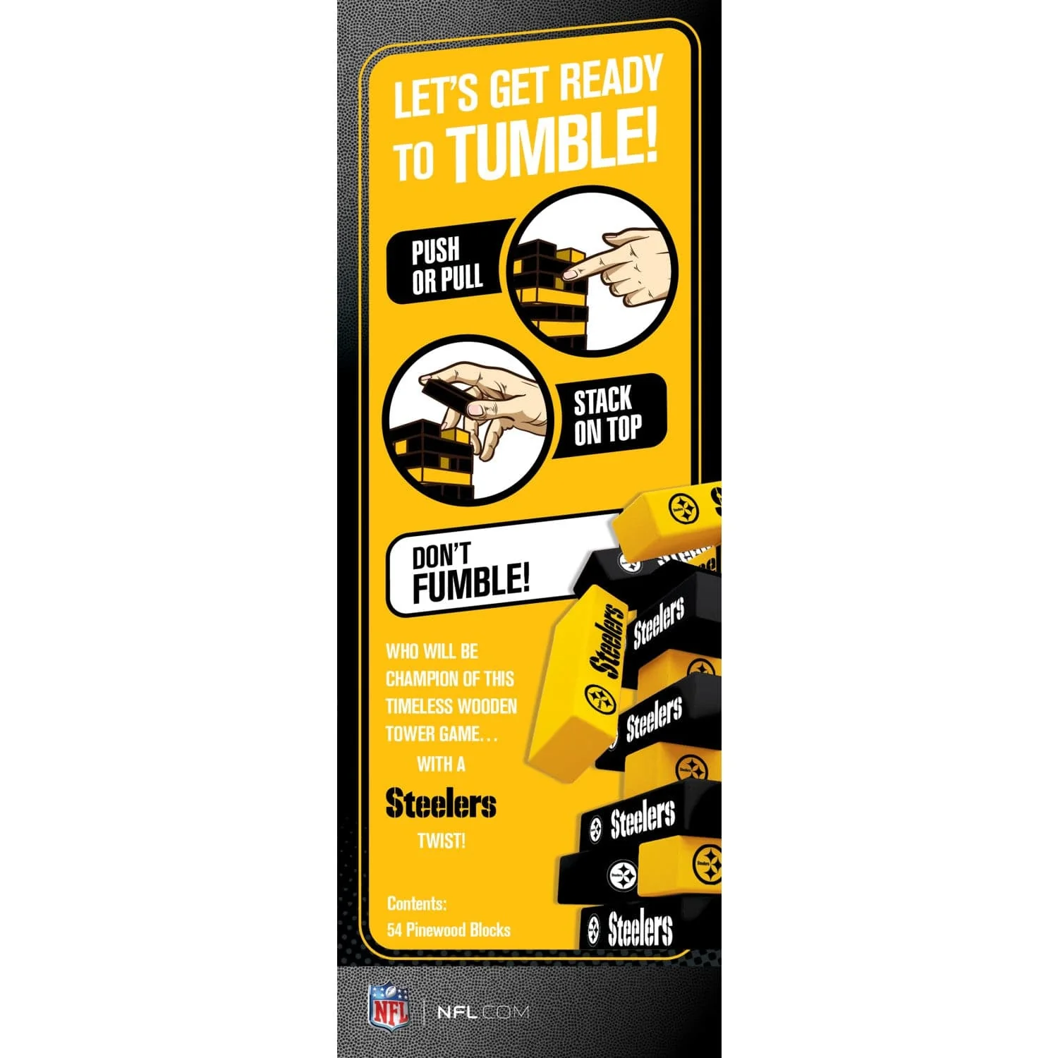 Pittsburgh Steelers Tumble Tower - Image 3