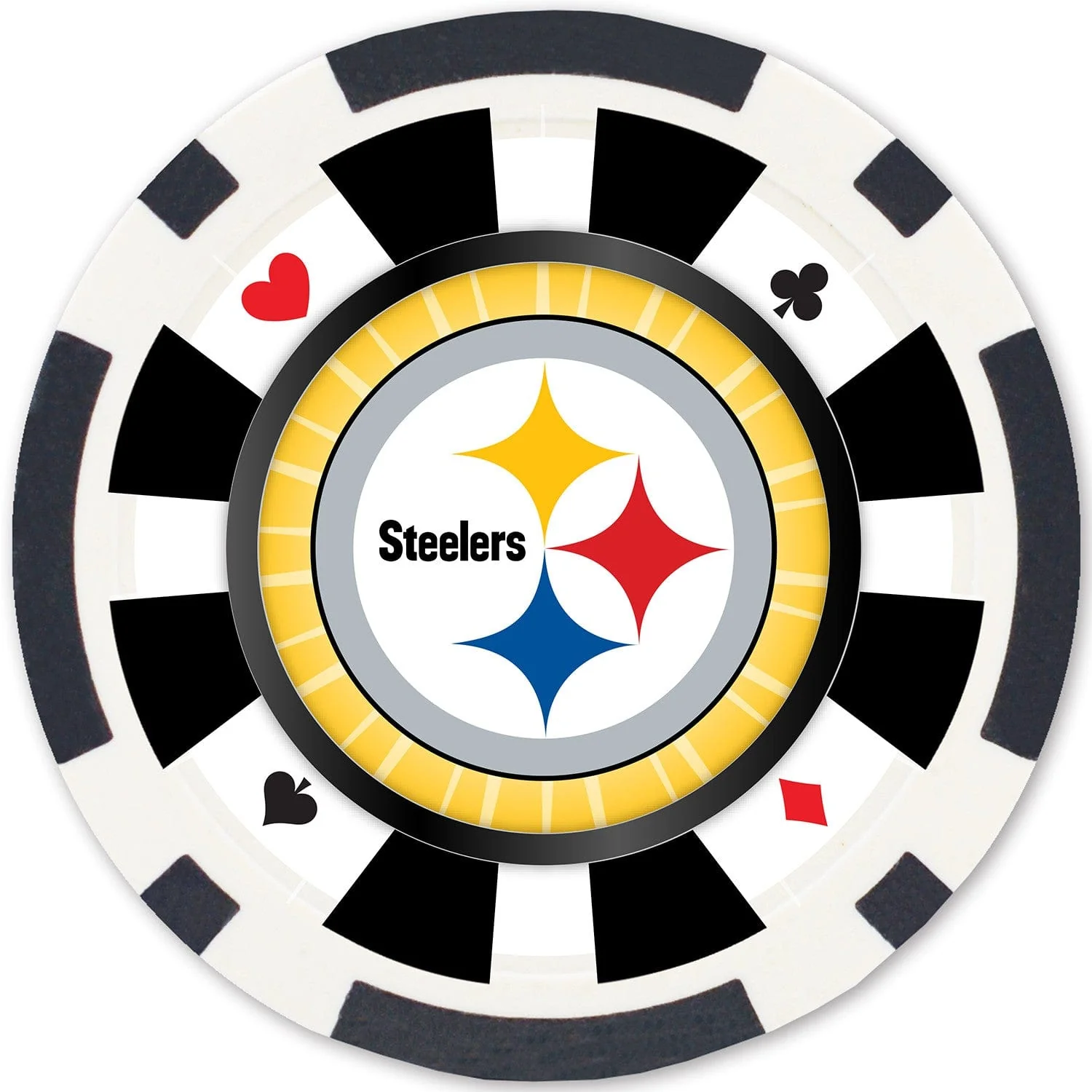 Pittsburgh Steelers 100 Piece Poker Chips - Image 2