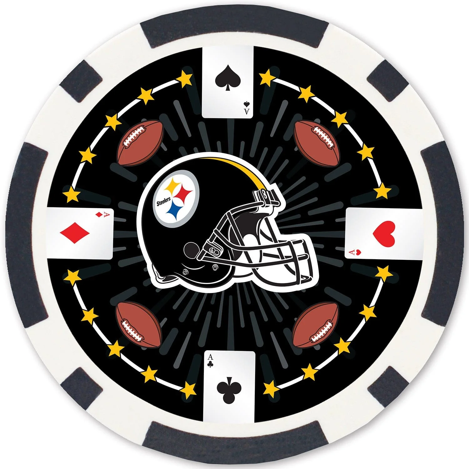 Pittsburgh Steelers 100 Piece Poker Chips - Image 3