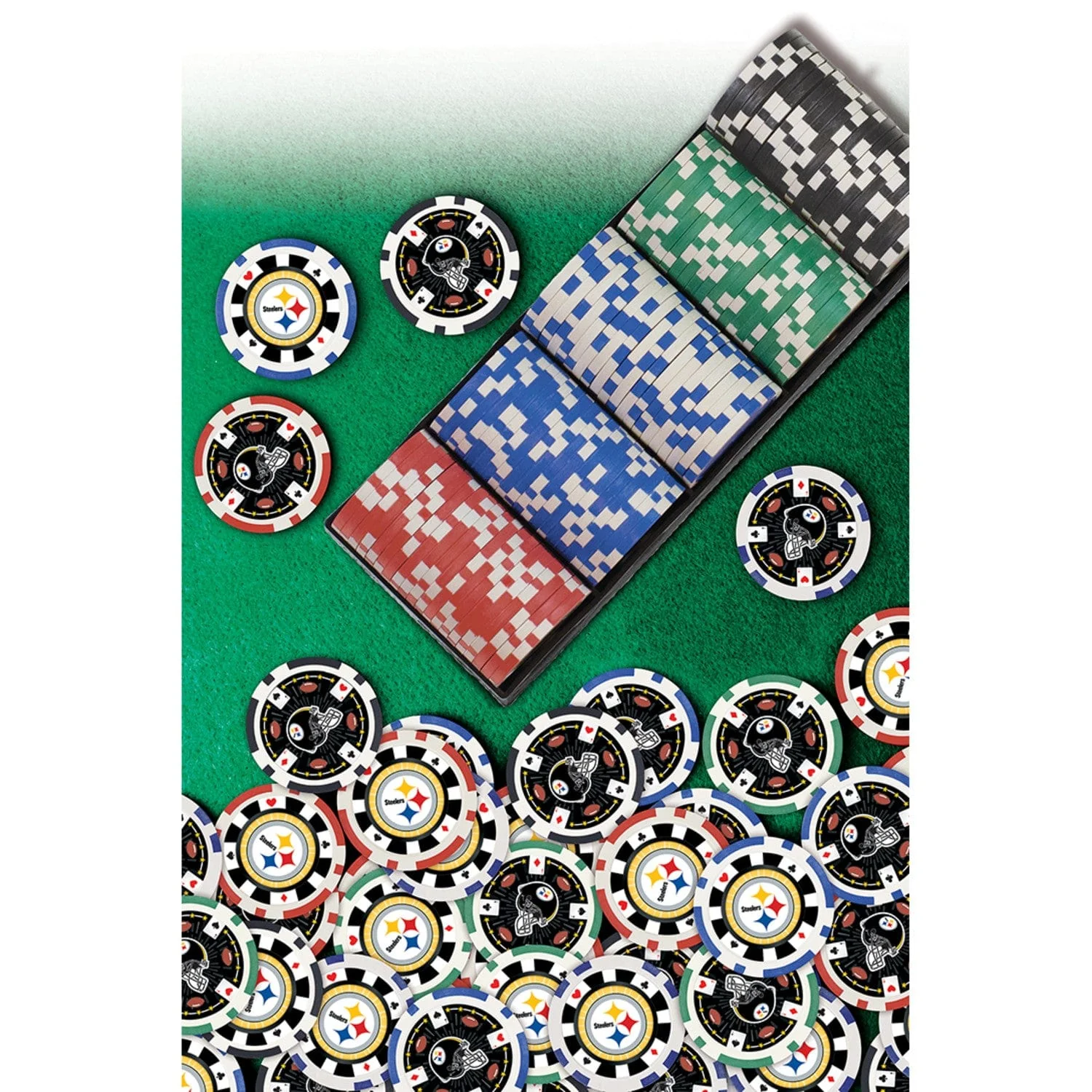Pittsburgh Steelers 100 Piece Poker Chips - Image 5