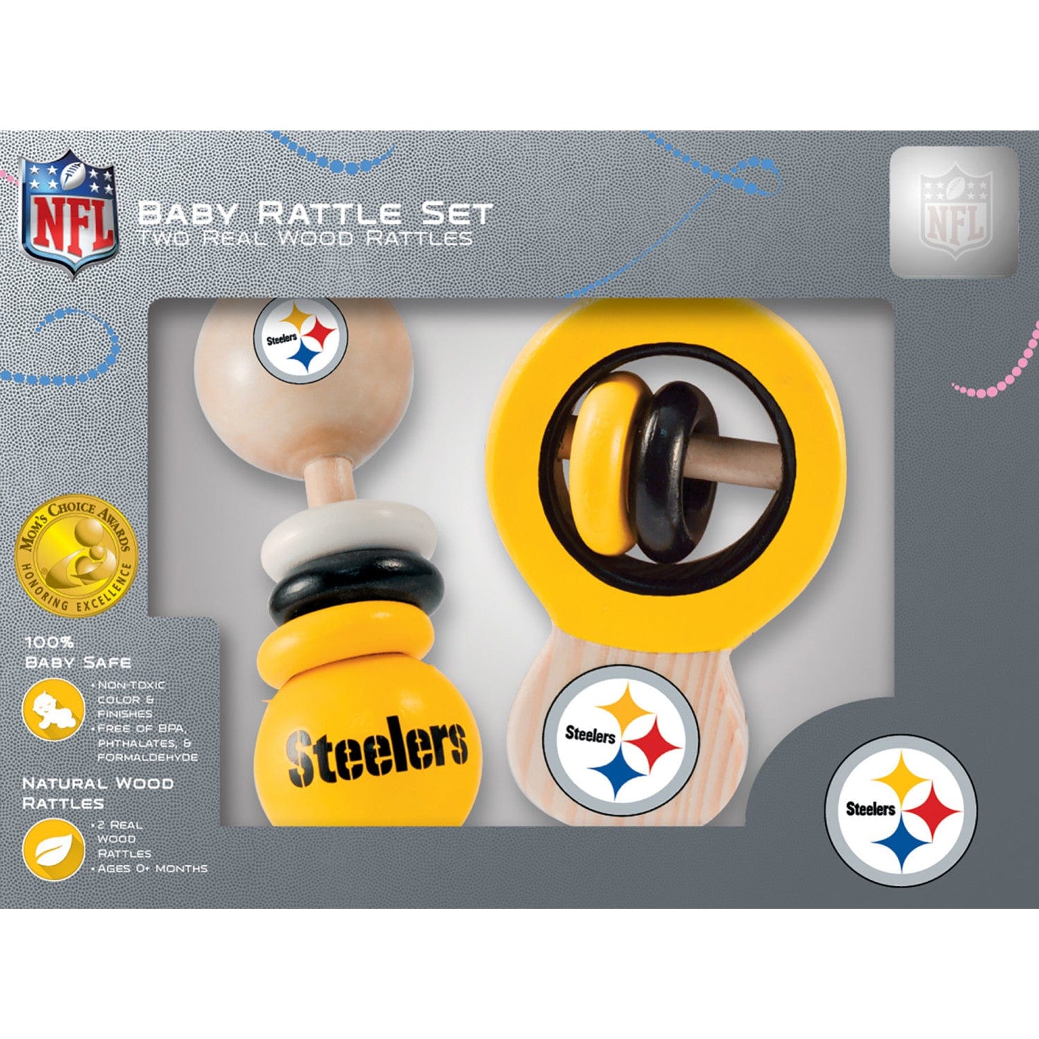 Pittsburgh Steelers - Baby Rattles 2-Pack - Image 2