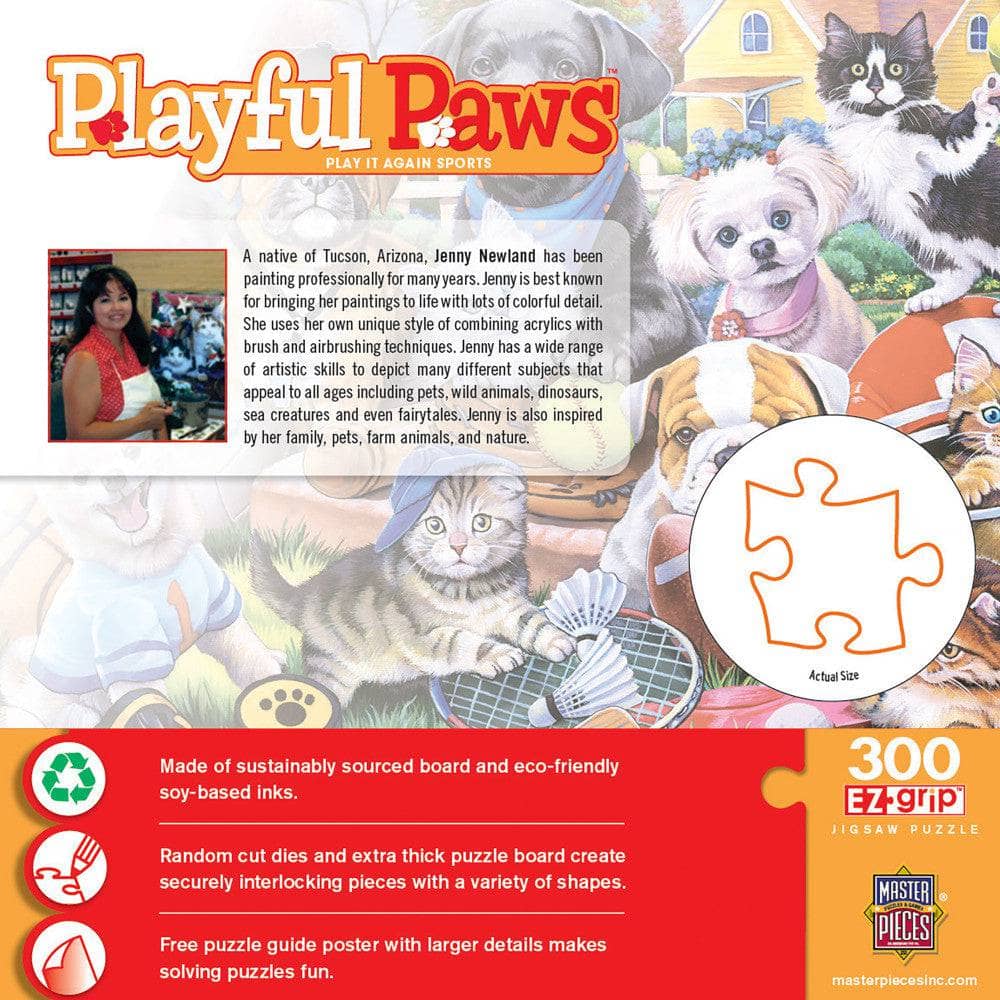 Playful Paws - Play it Again Sports 300 Piece EZ Grip Jigsaw Puzzle - Image 3