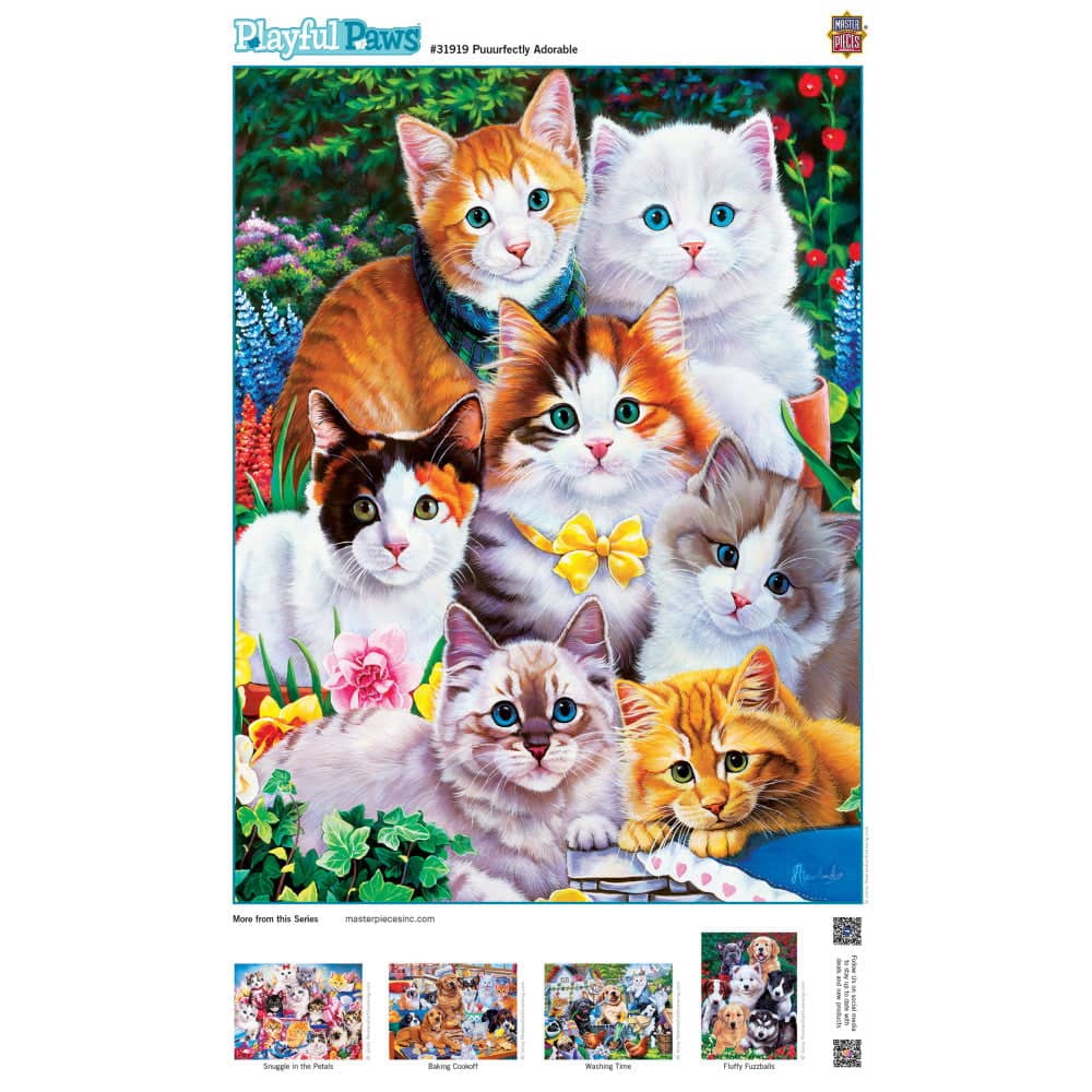 Playful Paws - Puuurfectly Adorable 300 Piece EZ Grip Jigsaw Puzzle - Image 4