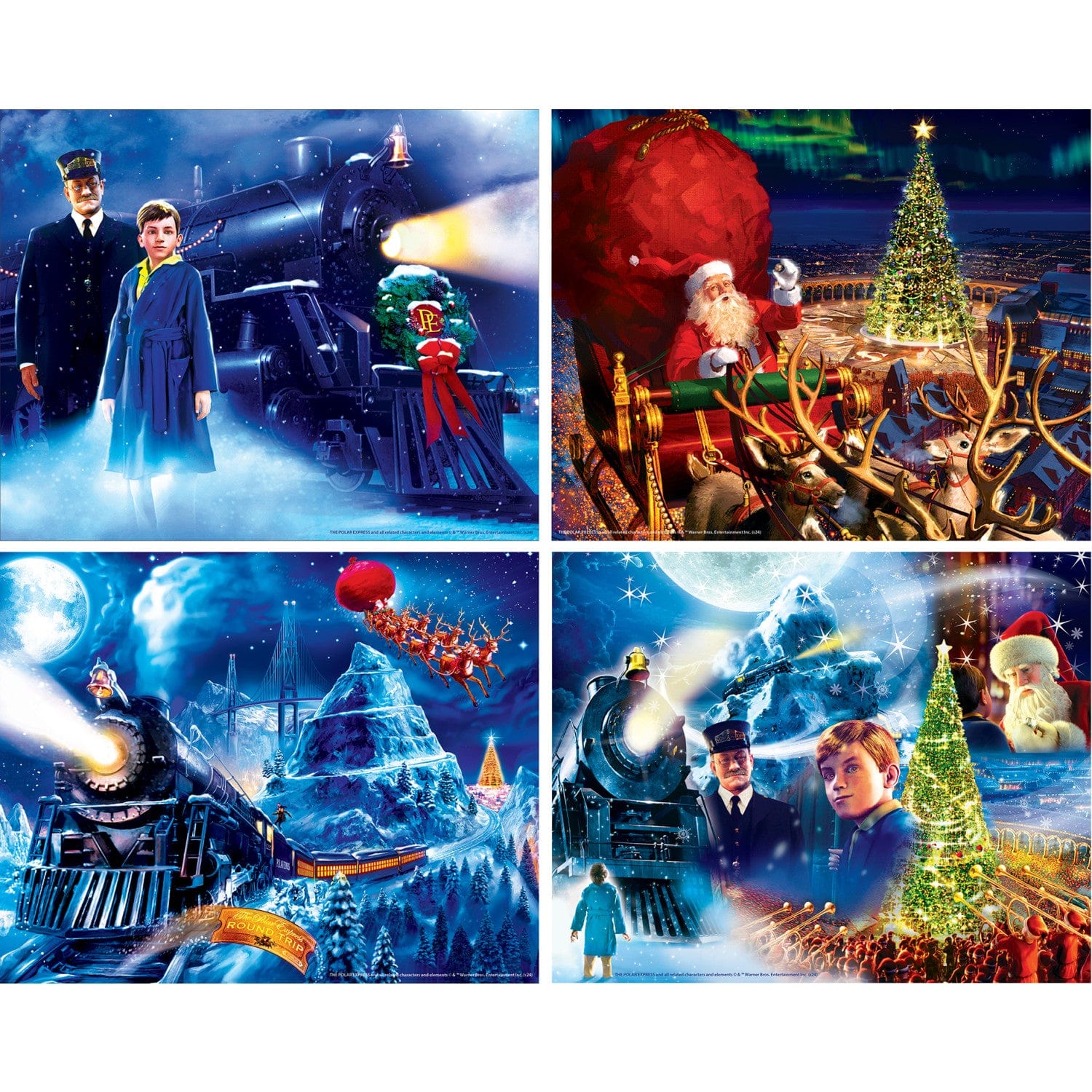 The Polar Express 4-Pack 100 Piece Jigsaw Puzzles - Image 2