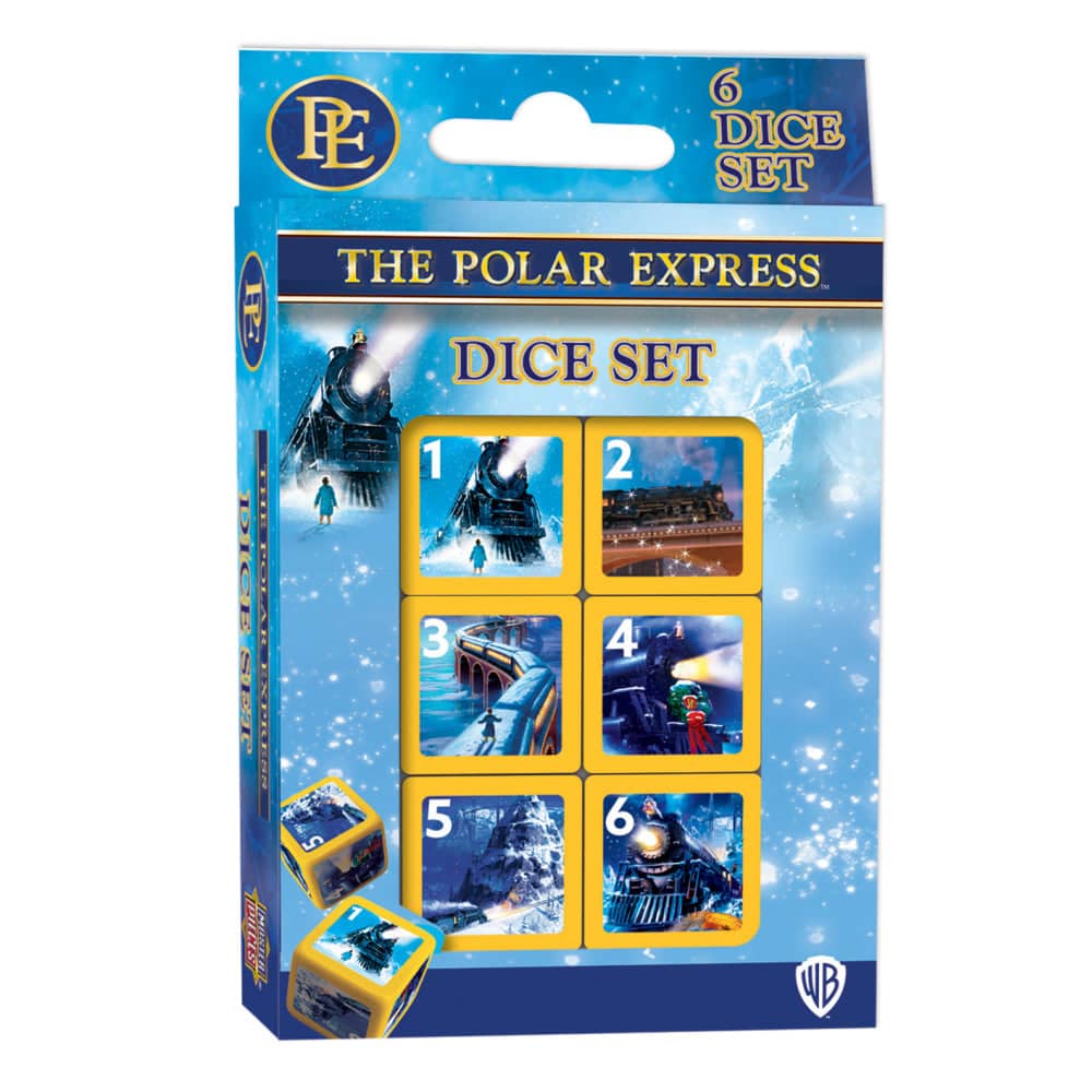 The Polar Express - 6 Piece D6 Gaming Dice Set