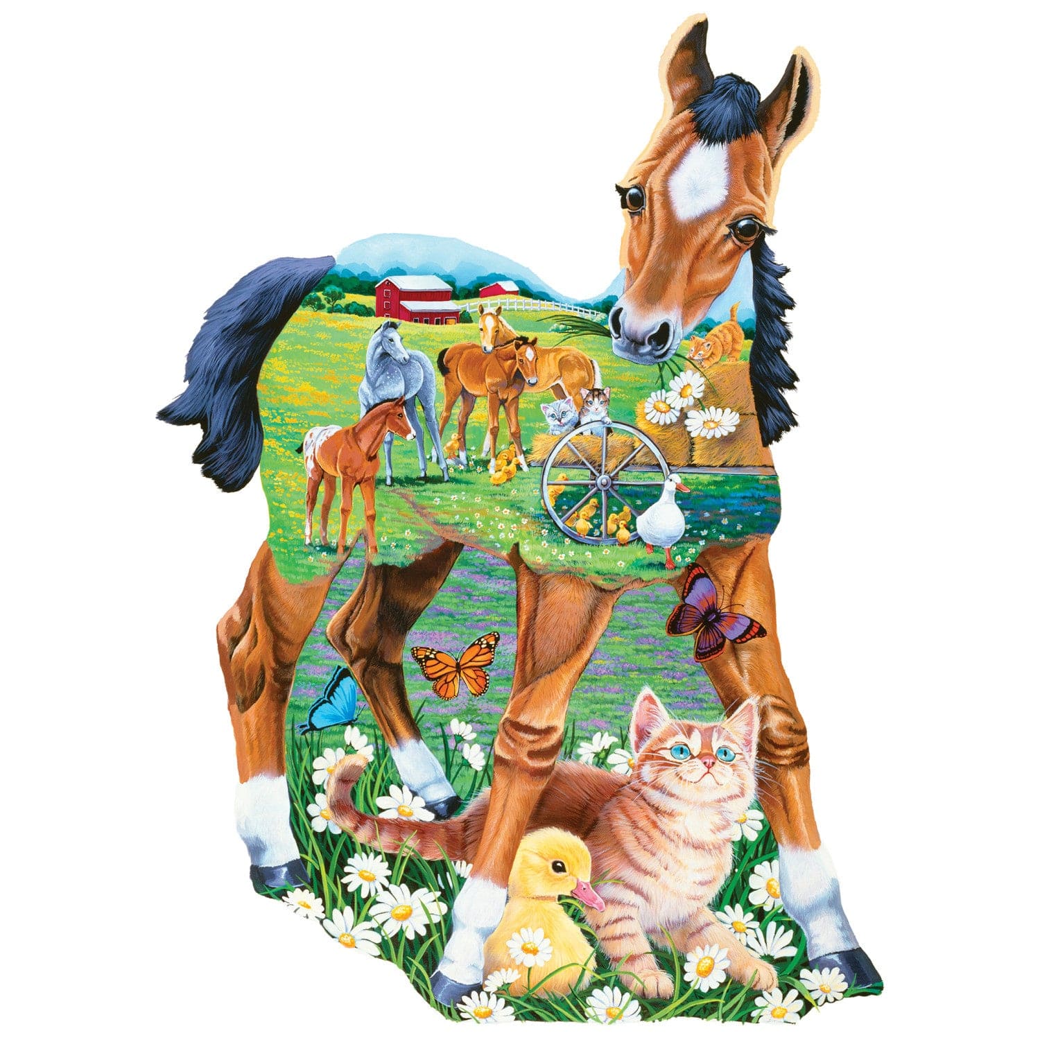 Pony Playtime - 100 Piece Shaped Jigsaw Puzzle - Image 2