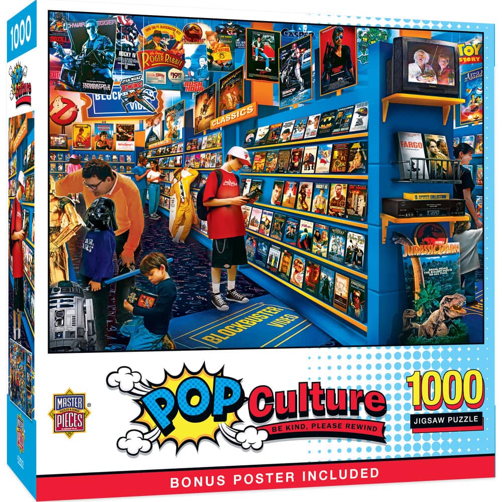 Pop Culture - Be Kind, Please Rewind 1000 Piece Jigsaw Puzzle