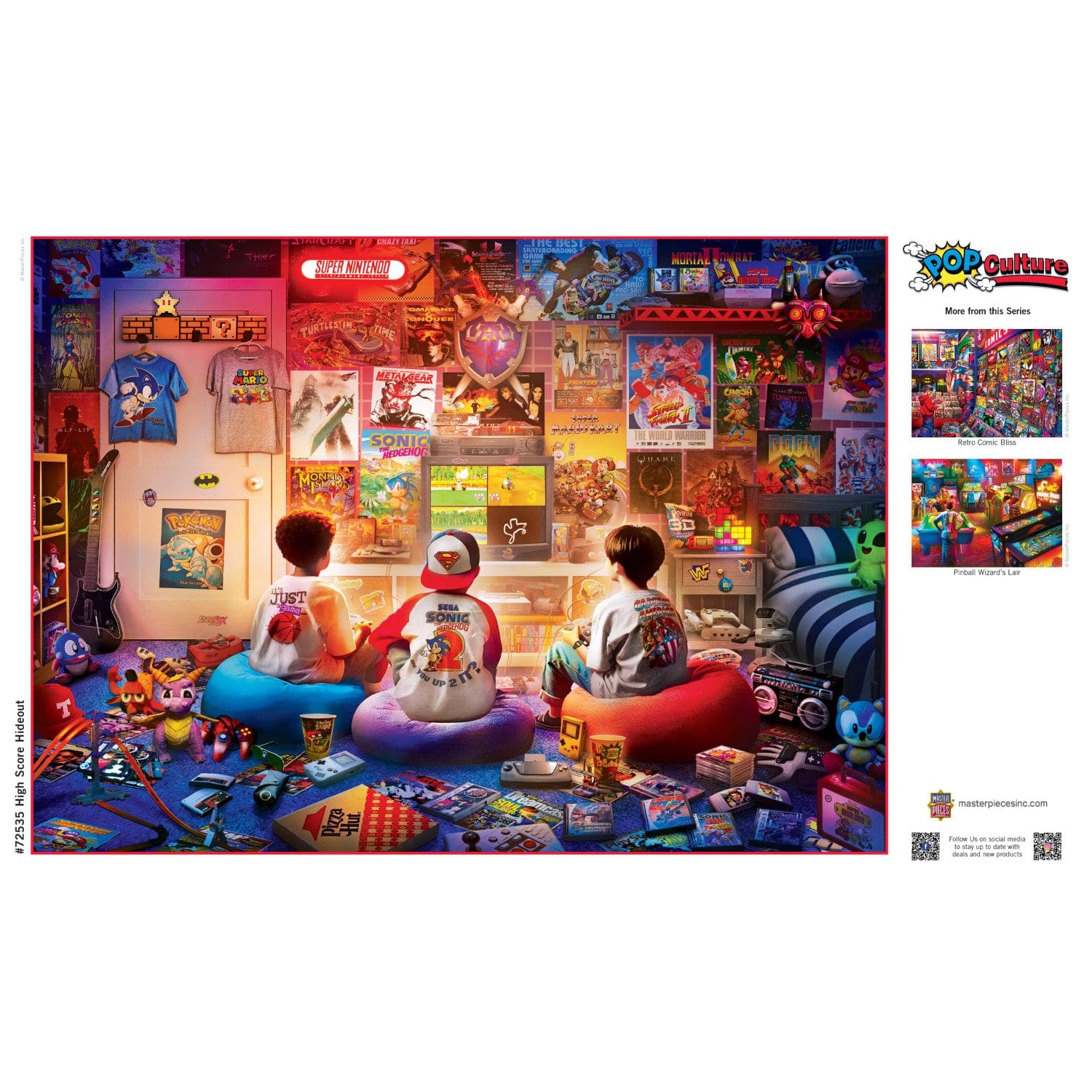Pop Culture - High Score Hideout 1000 Piece Jigsaw Puzzle - Image 4