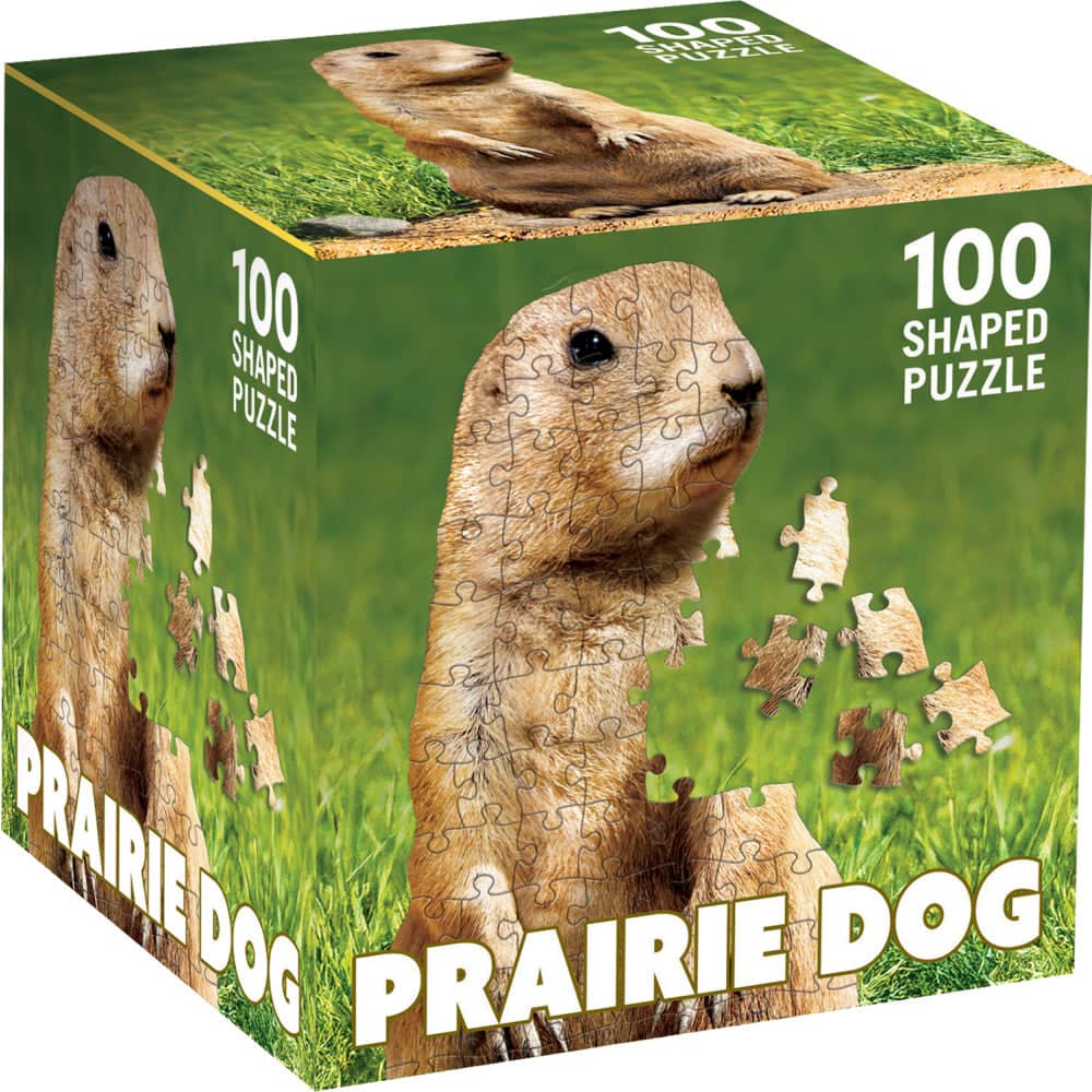Prairie Dog 100 Piece Shaped Jigsaw Puzzle
