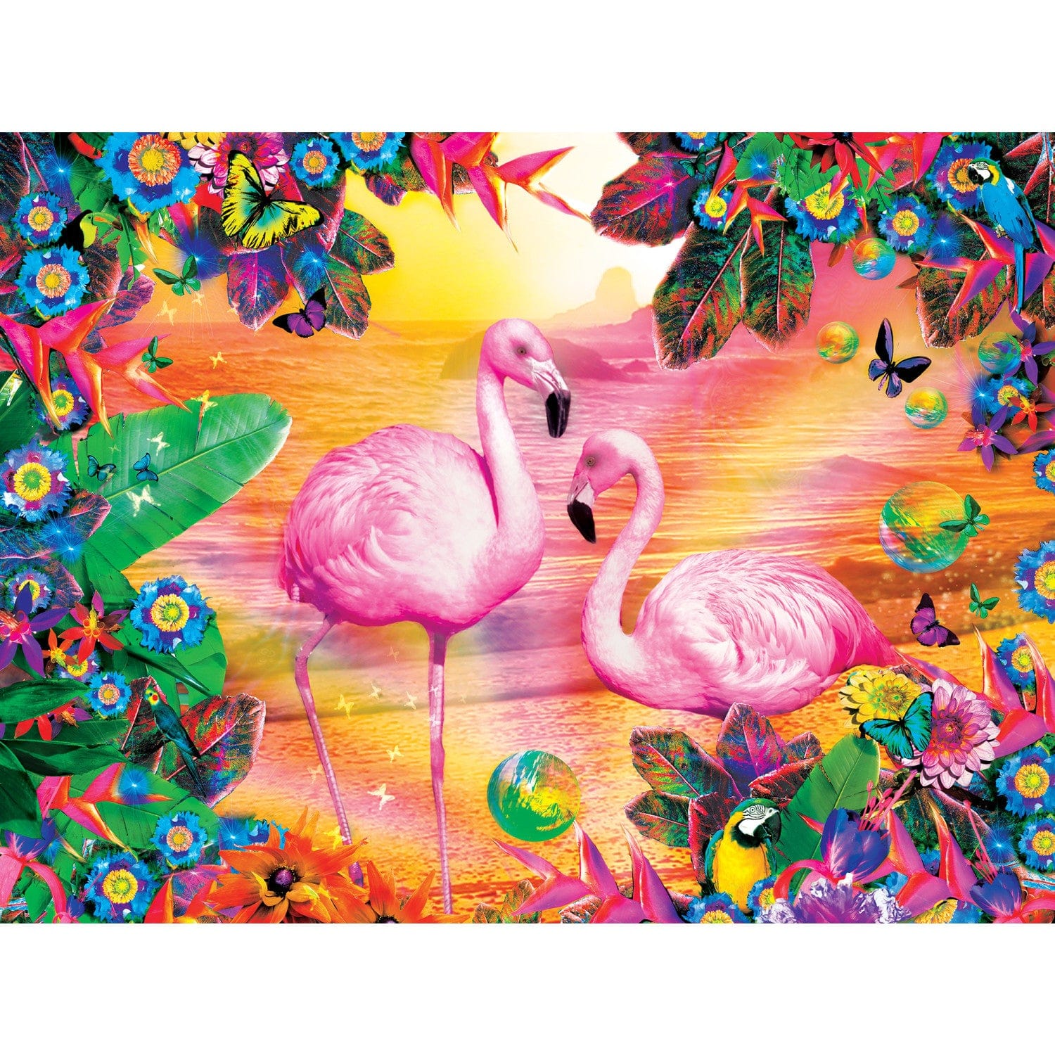 Tropics - Pretty in Pink 300 Piece EZ Grip Jigsaw Puzzle - Image 2